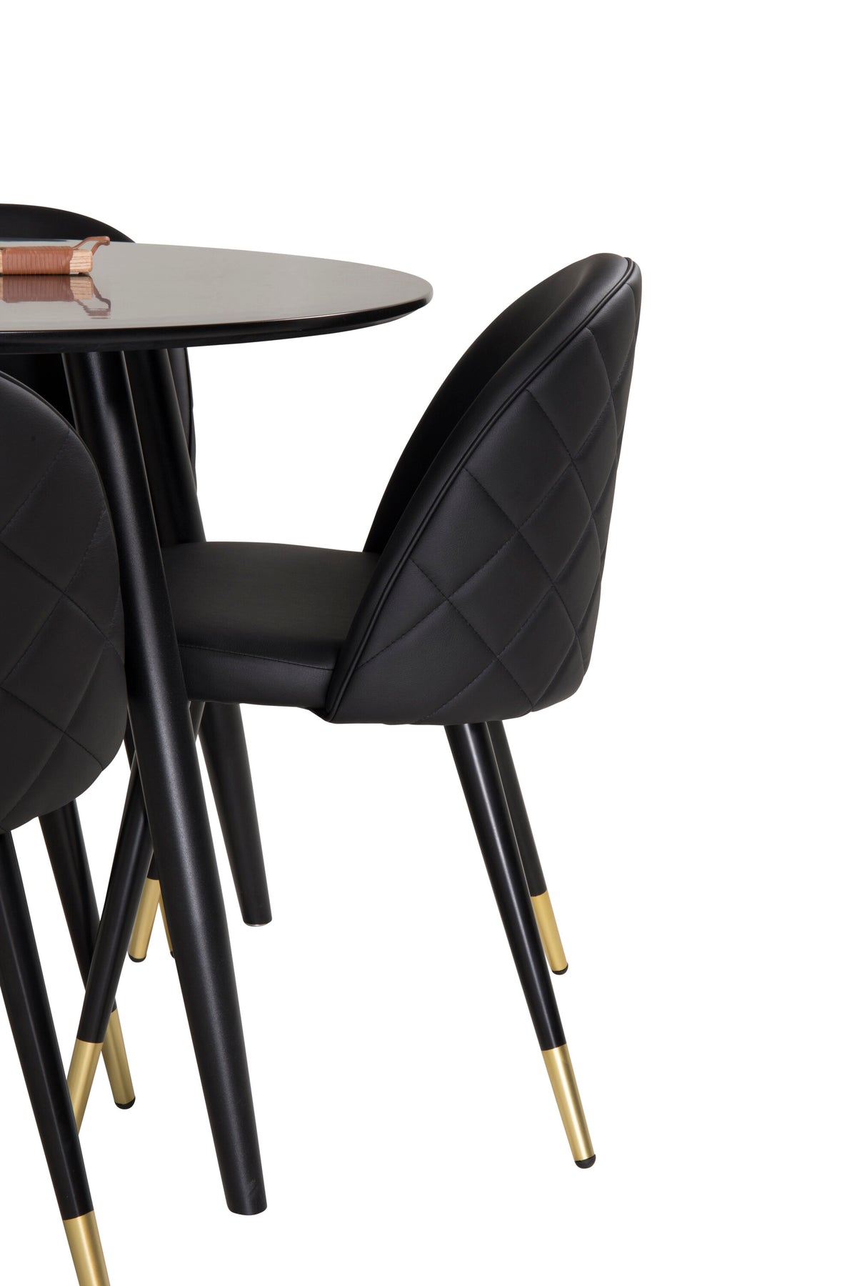 Plaza Matbord med Velvet Stolarna – MDF