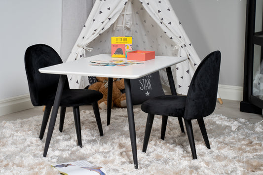 Polar Matbord med Velvet Stolarna – MDF