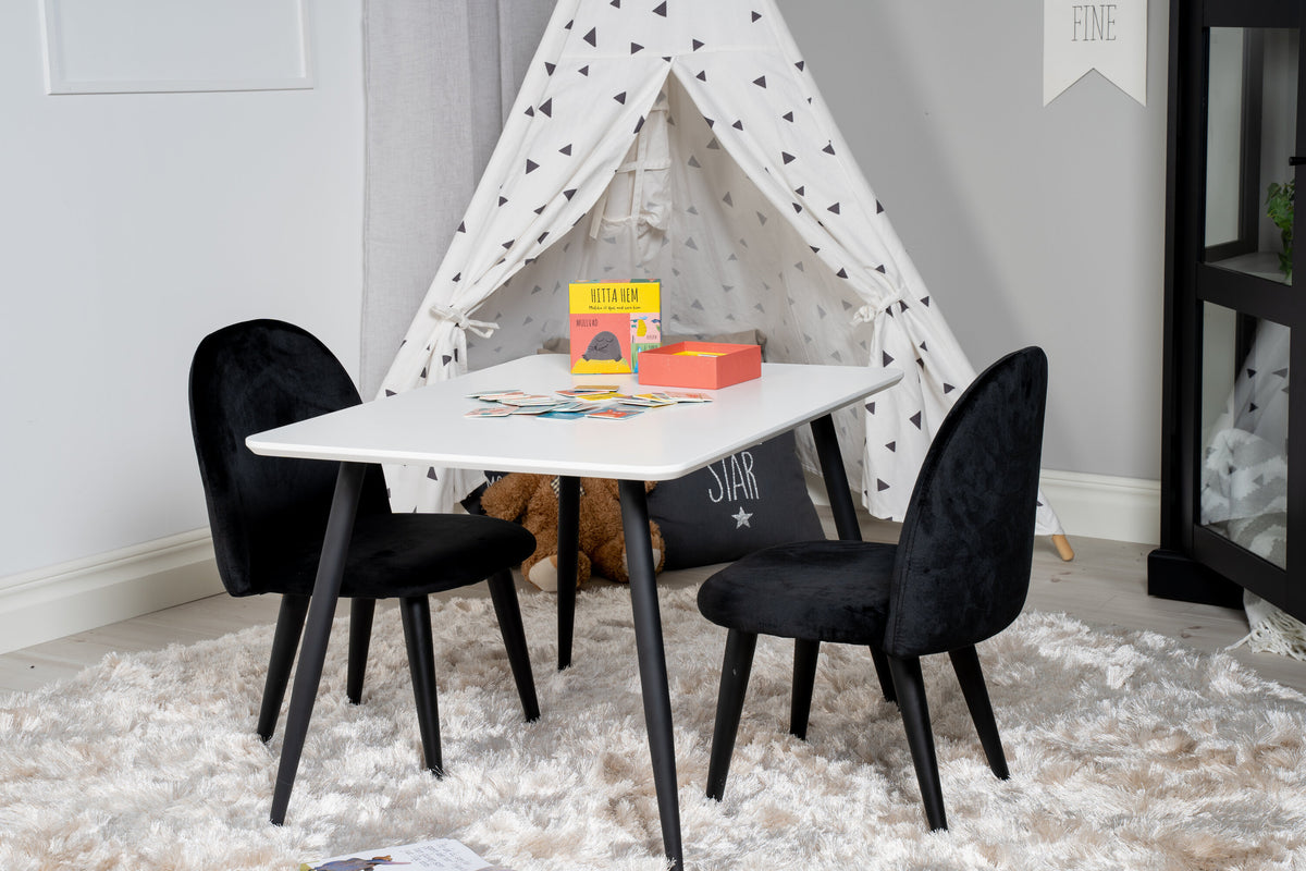 Polar Matbord med Velvet Stolarna – MDF