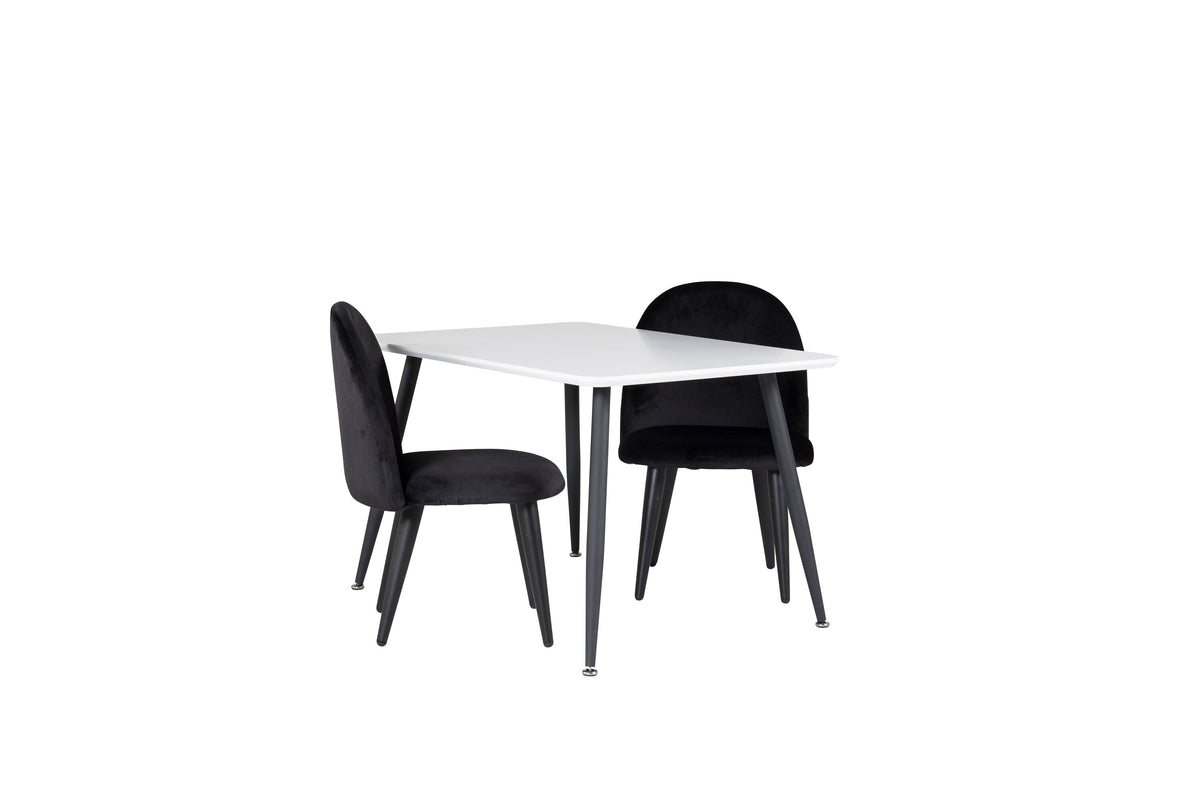 Polar Matbord med Velvet Stolarna – MDF