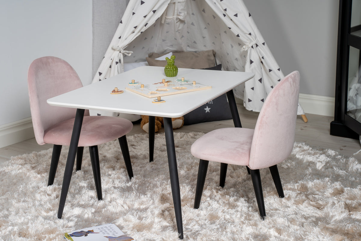 Polar Matbord med Velvet Stolarna – MDF