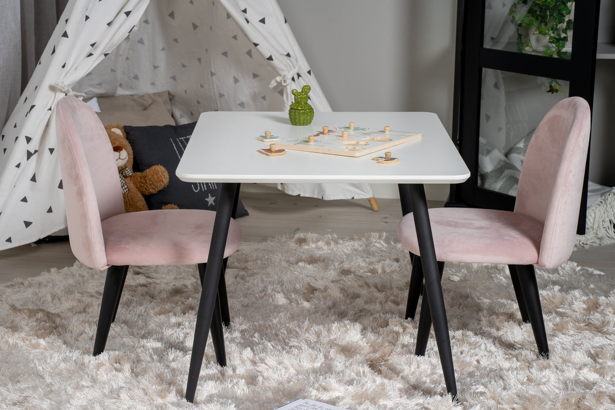 Polar Matbord med Velvet Stolarna – MDF