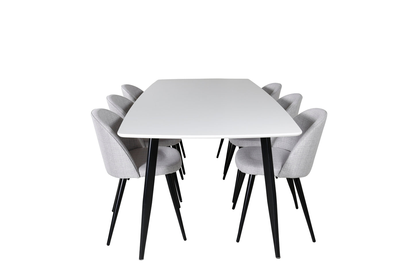 Polar Matbord med Velvet Stolarna – MDF