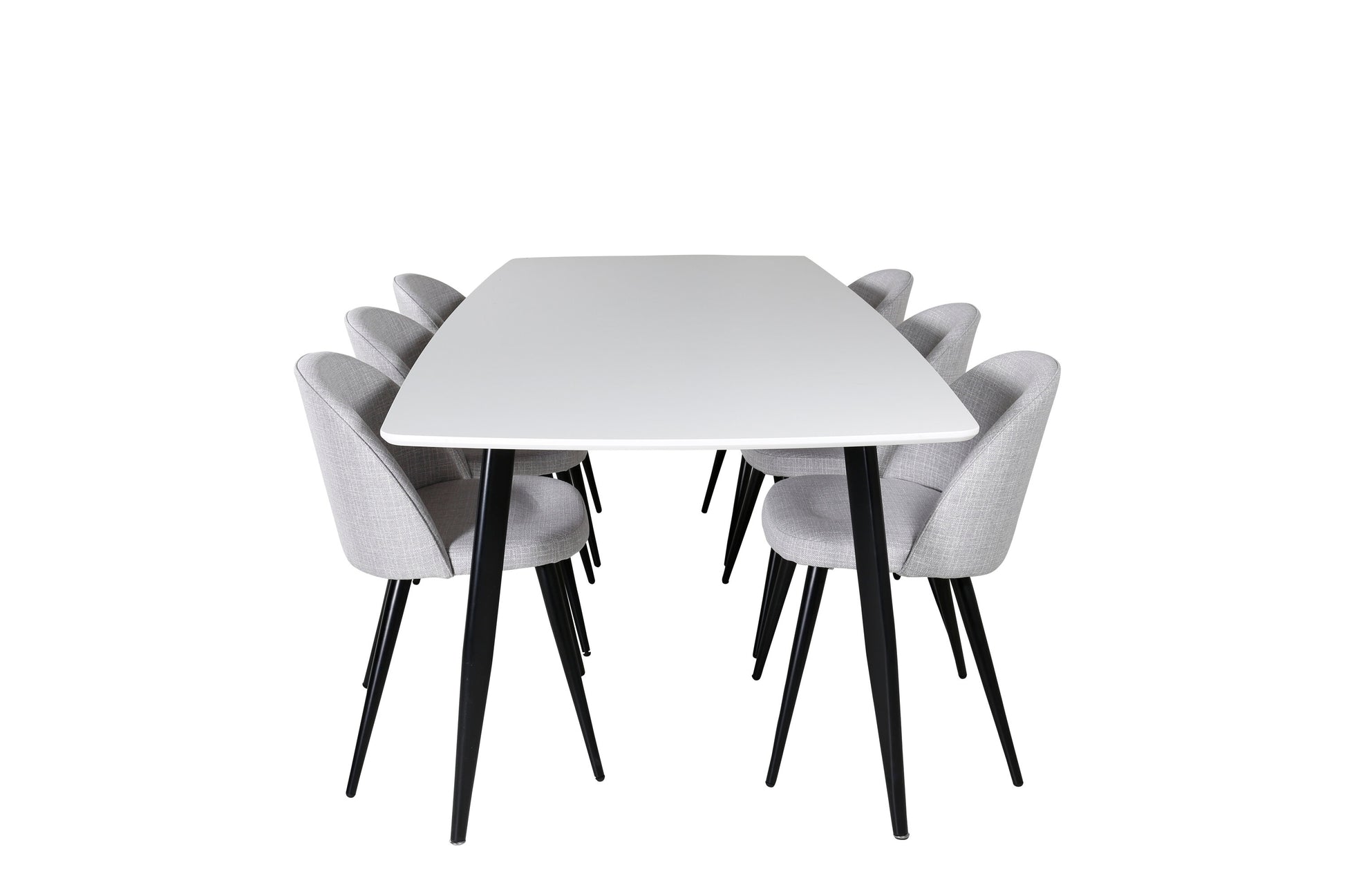 Polar Matbord med Velvet Stolarna – MDF