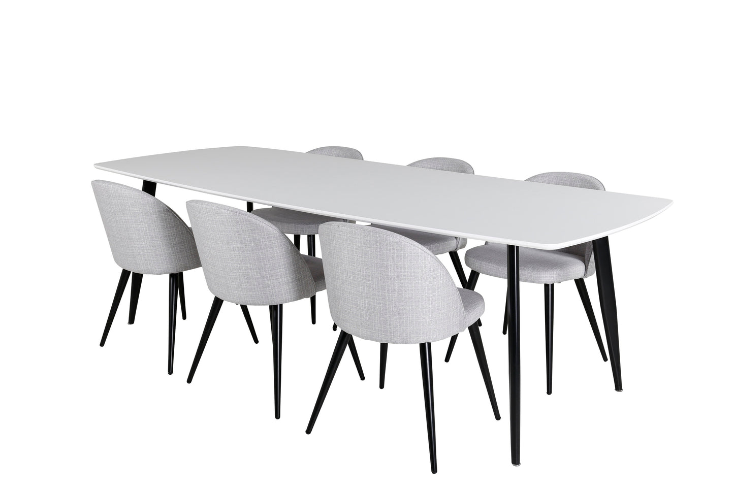 Polar Matbord med Velvet Stolarna – MDF