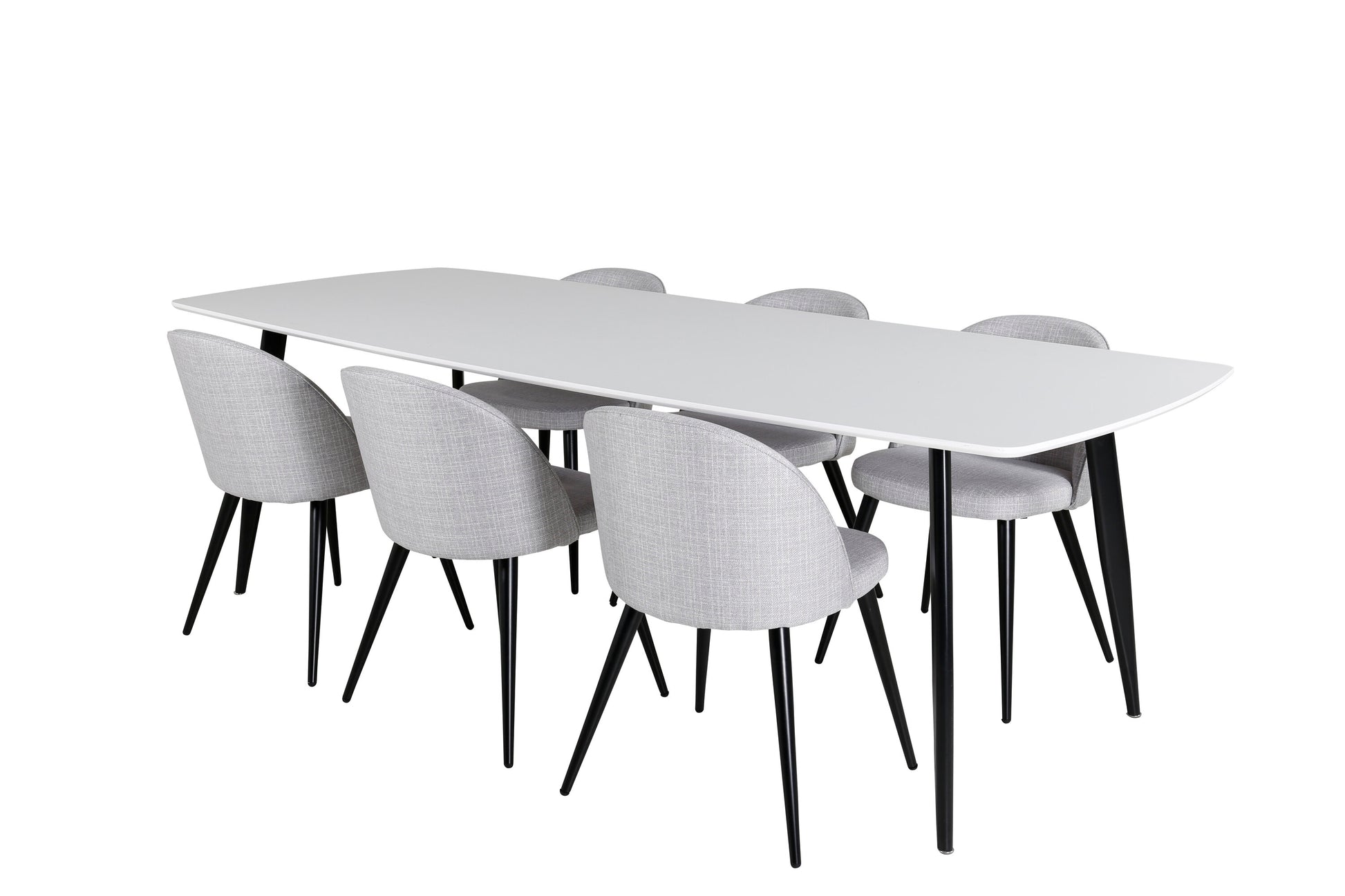 Polar Matbord med Velvet Stolarna – MDF