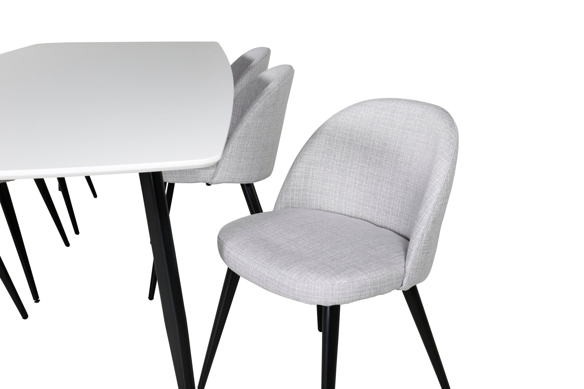 Polar Matbord med Velvet Stolarna – MDF