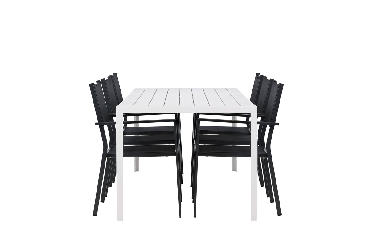 Break Matbord med Copacabana Stolarna – Aluminium