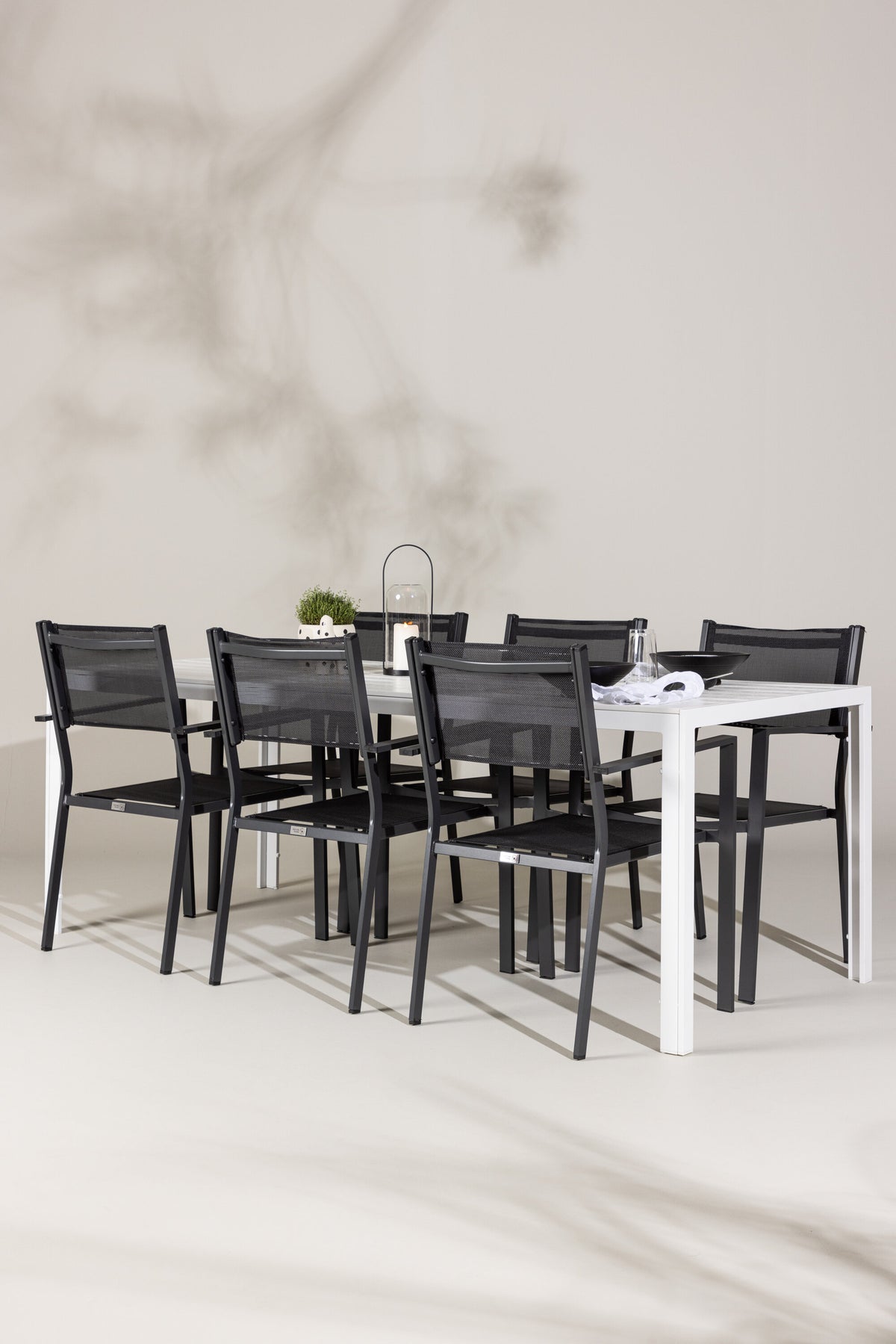 Break Matbord med Copacabana Stolarna – Aluminium