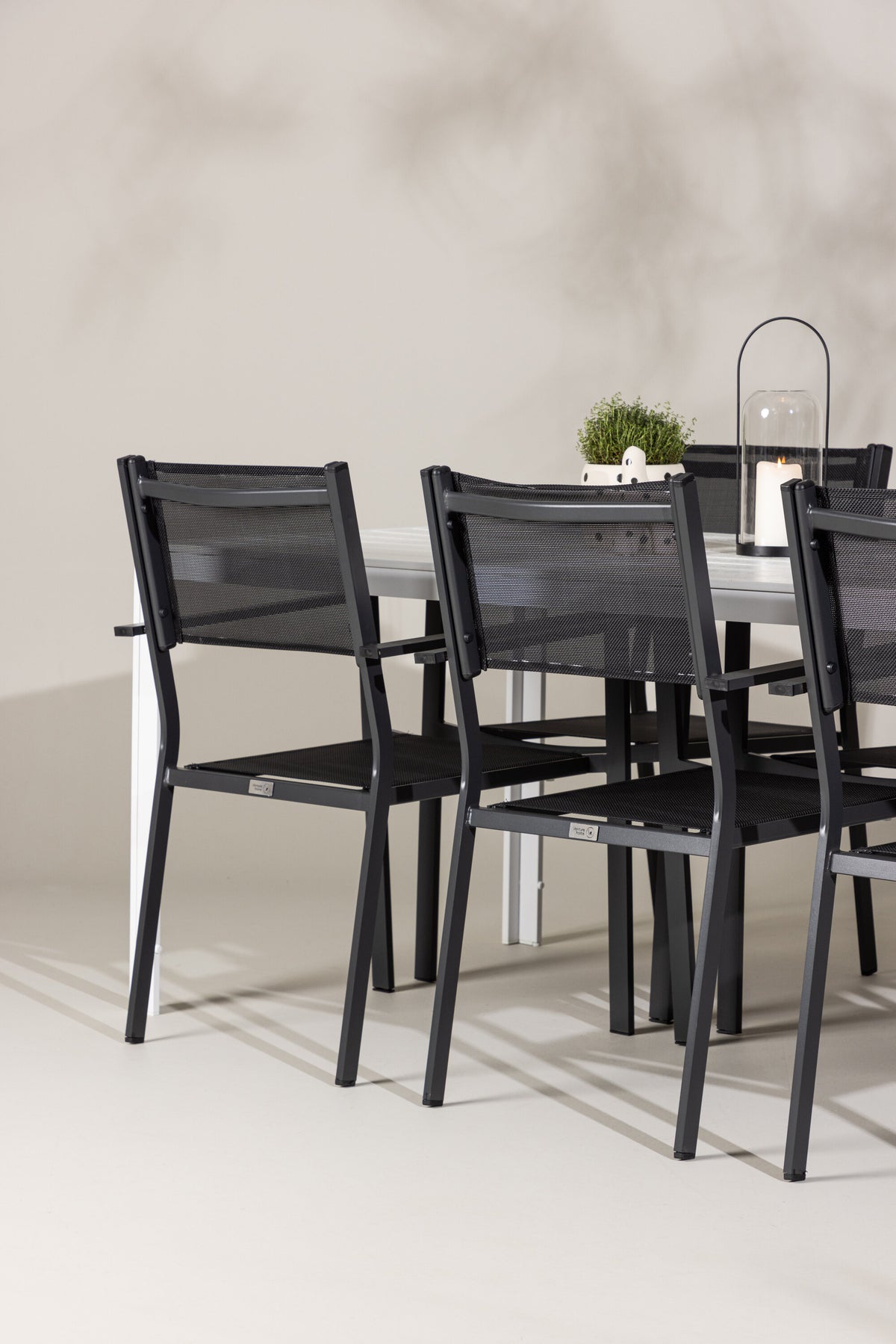 Break Matbord med Copacabana Stolarna – Aluminium