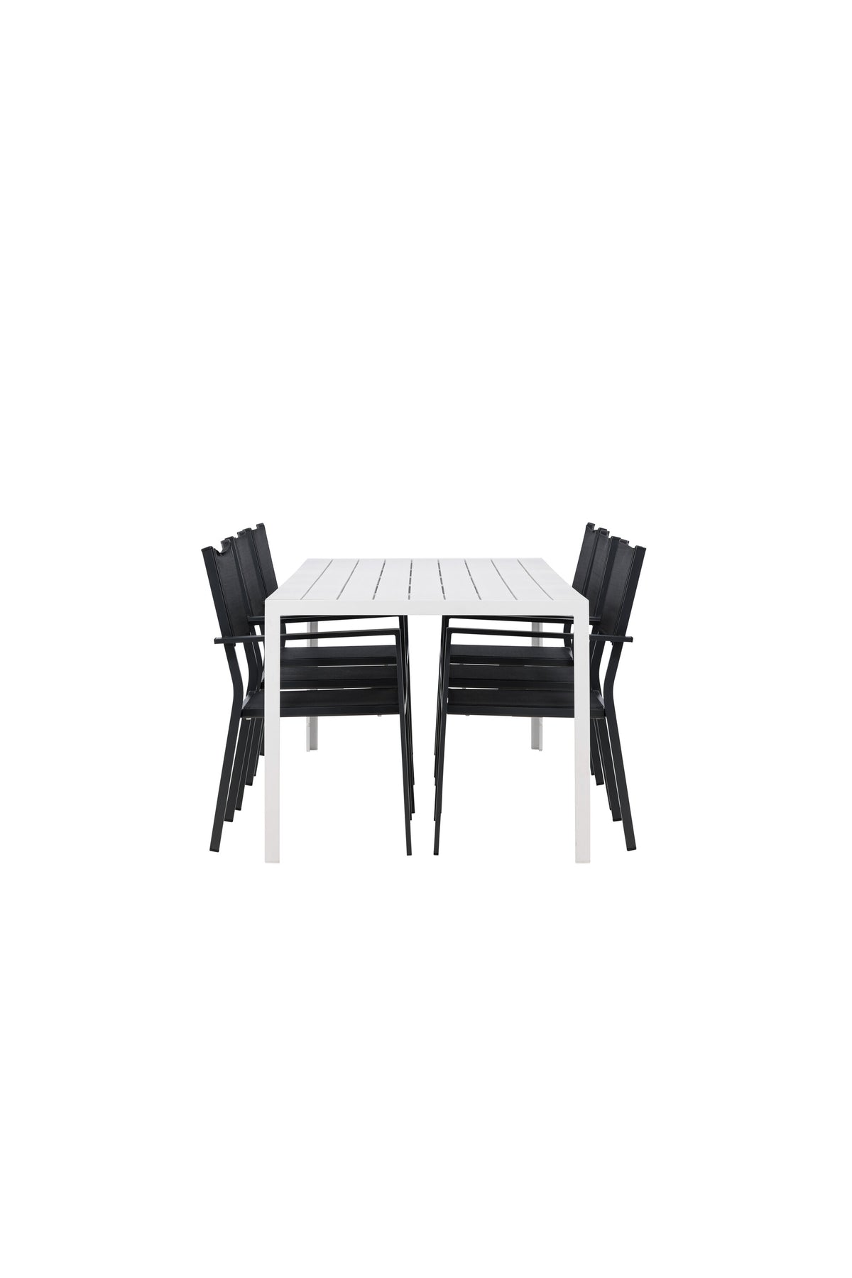 Break Matbord med Copacabana Stolarna – Aluminium