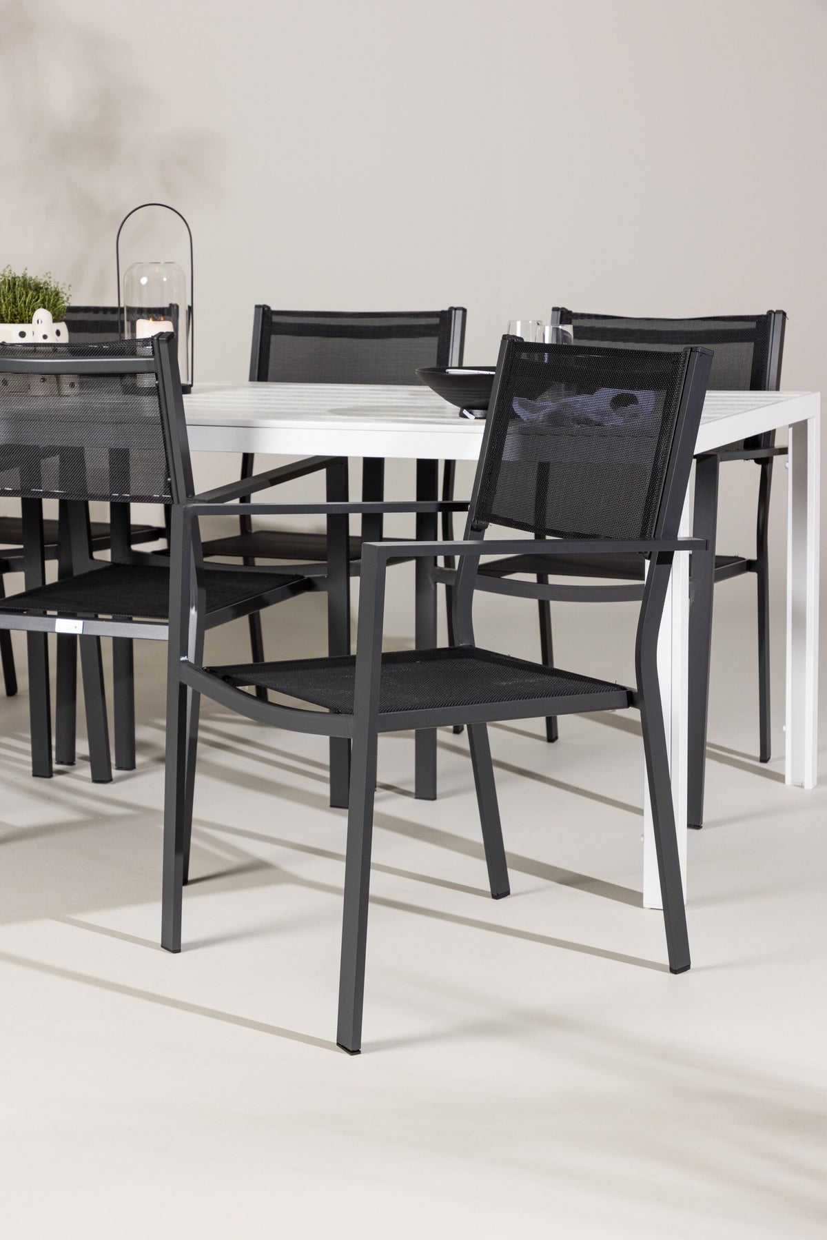 Break Matbord med Copacabana Stolarna – Aluminium