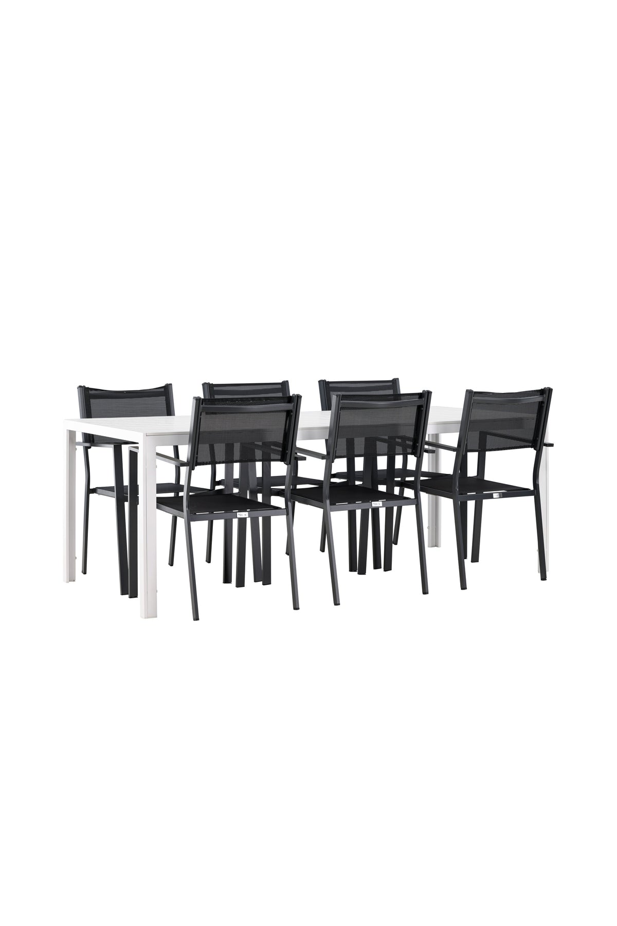 Break Matbord med Copacabana Stolarna – Aluminium