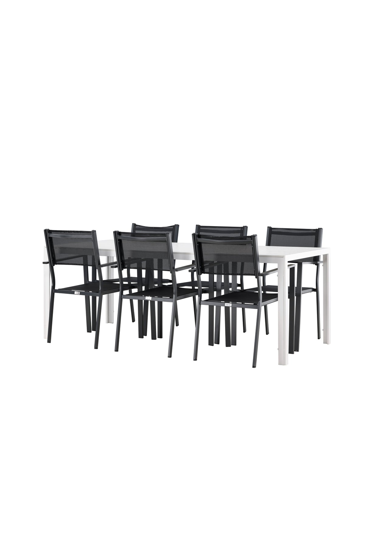 Break Matbord med Copacabana Stolarna – Aluminium