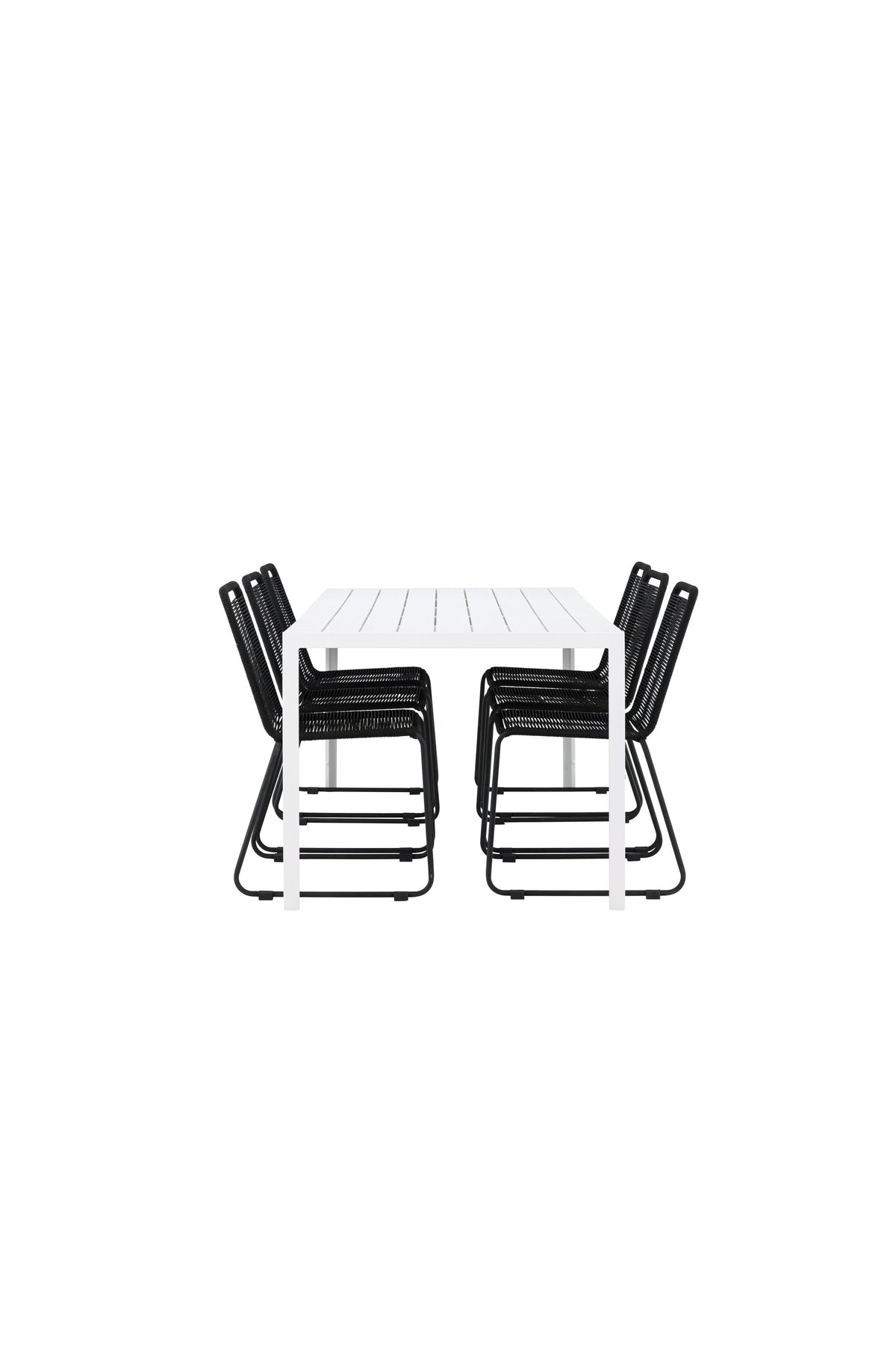 Break Matbord med Lindos Stolarna – Aluminium