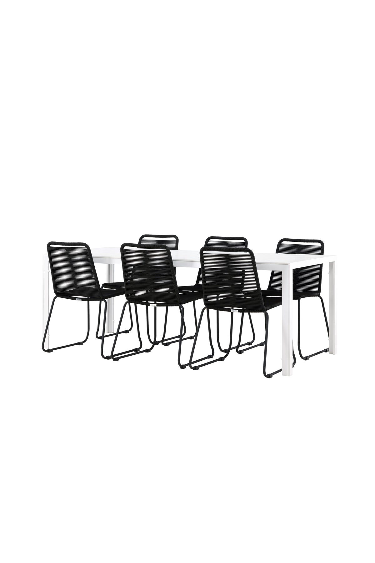 Break Matbord med Lindos Stolarna – Aluminium