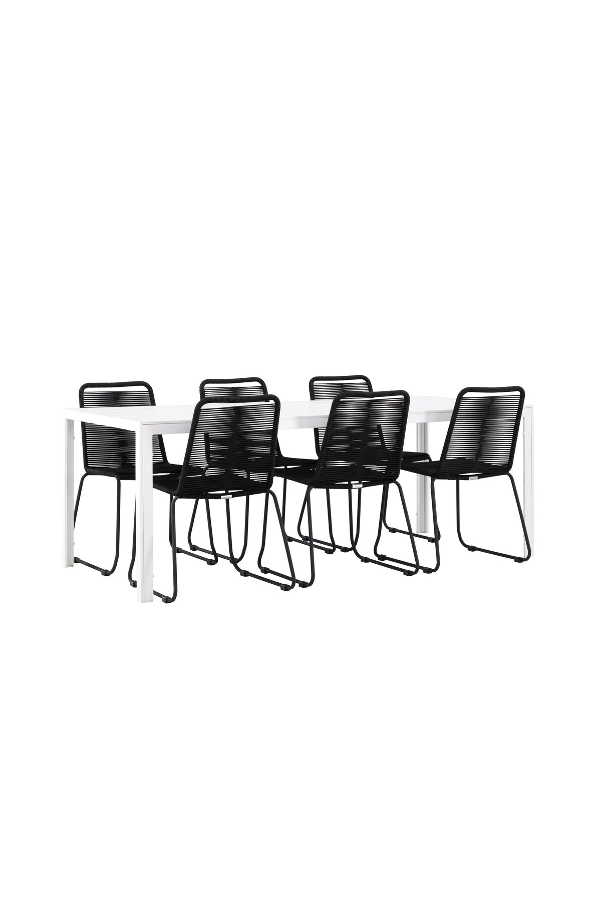 Break Matbord med Lindos Stolarna – Aluminium