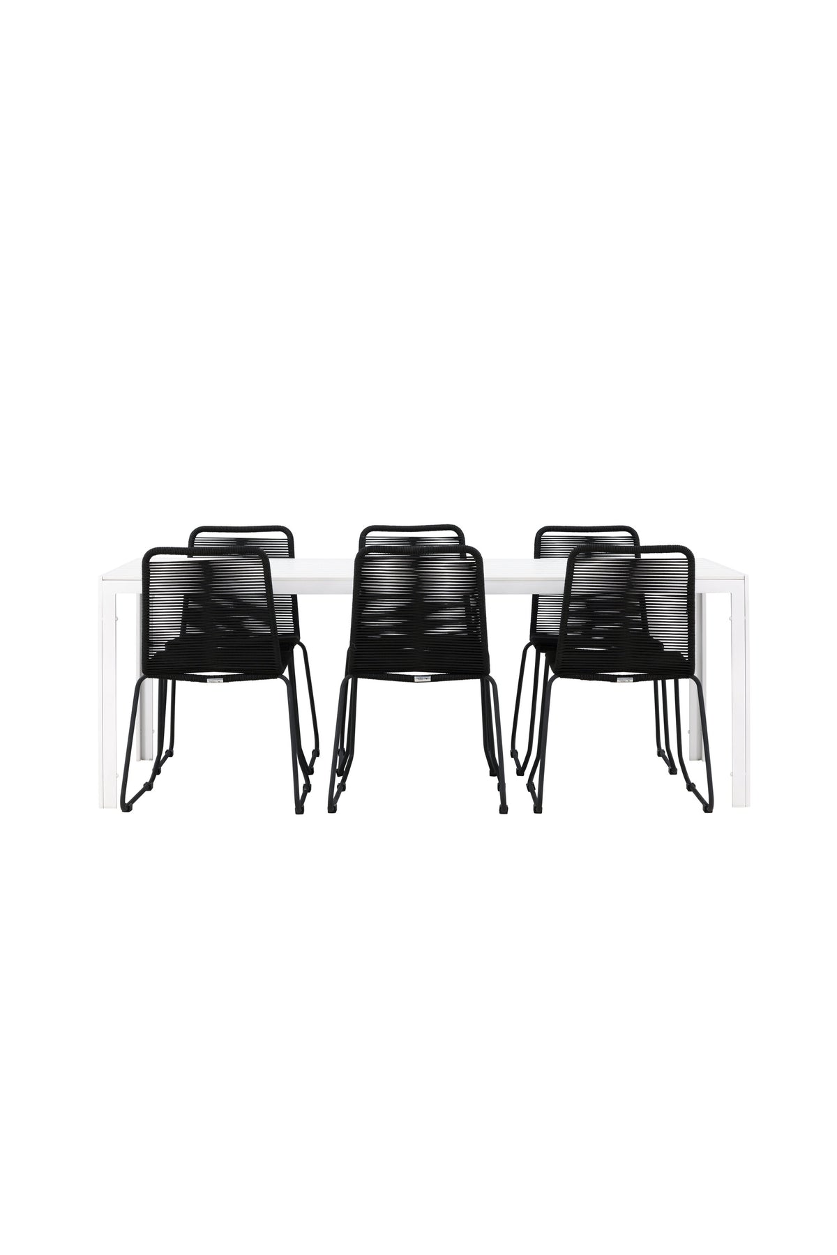 Break Matbord med Lindos Stolarna – Aluminium