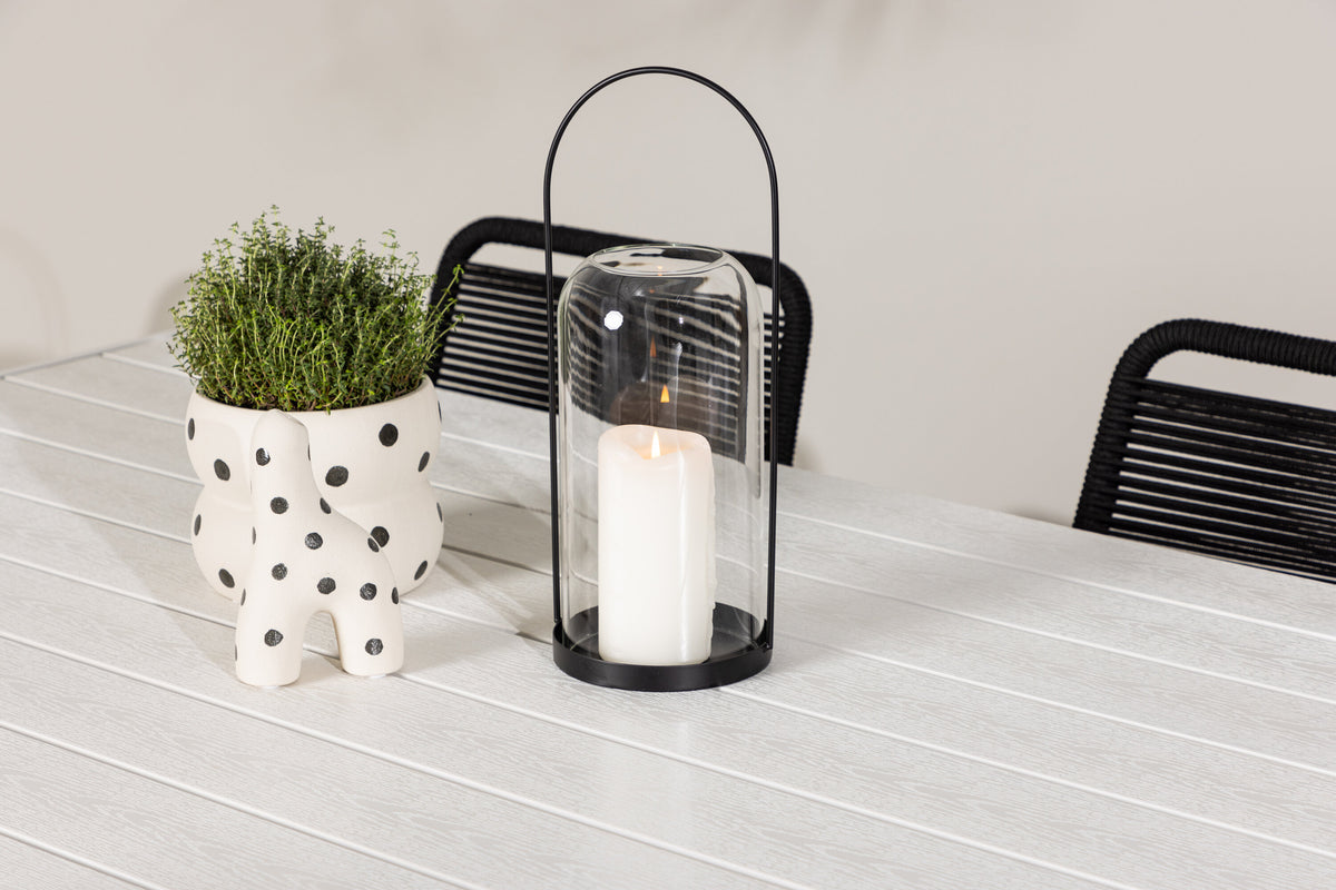 Break Matbord med Lindos Stolarna – Aluminium