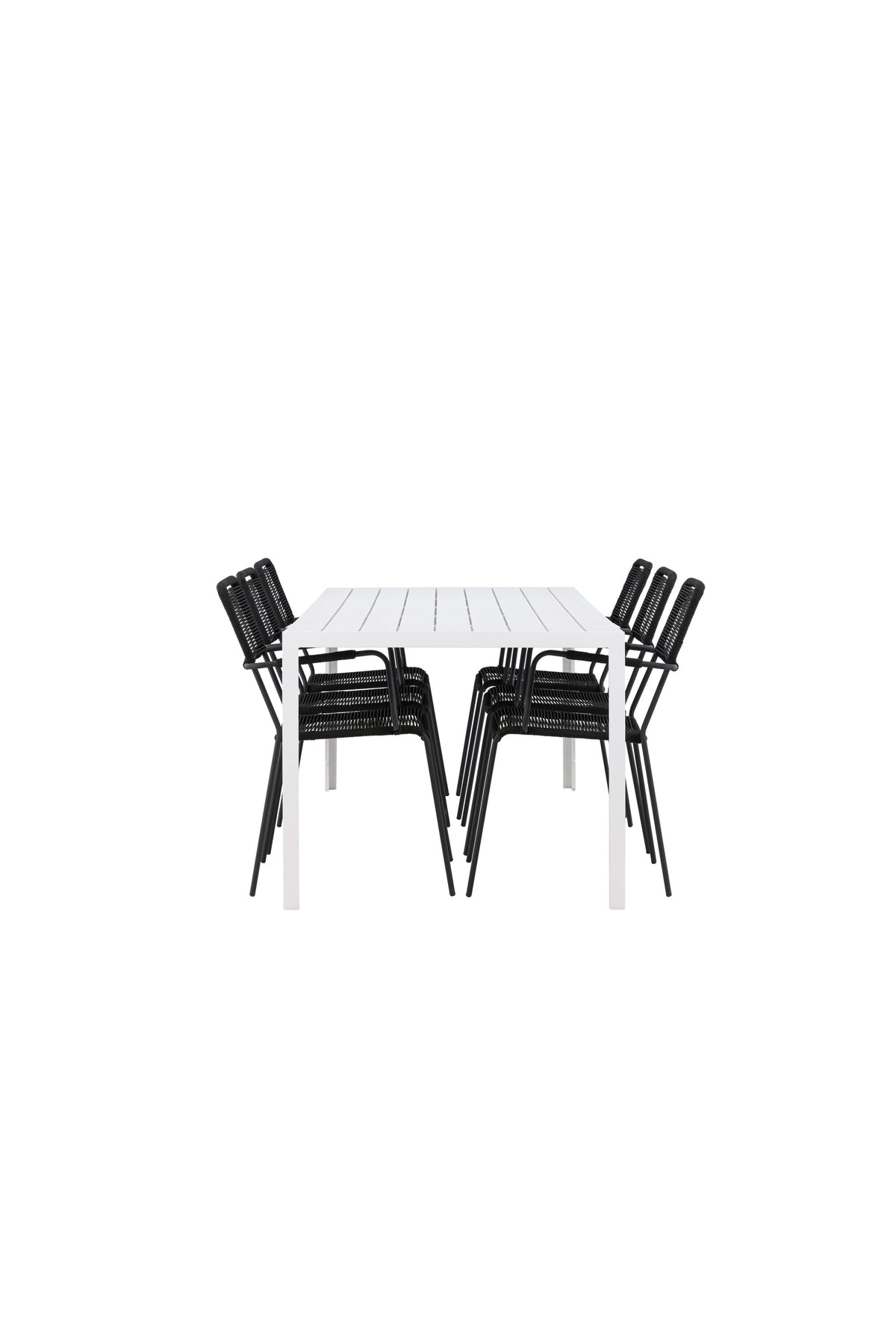 Break Matbord med Lindos Stolarna – Aluminium