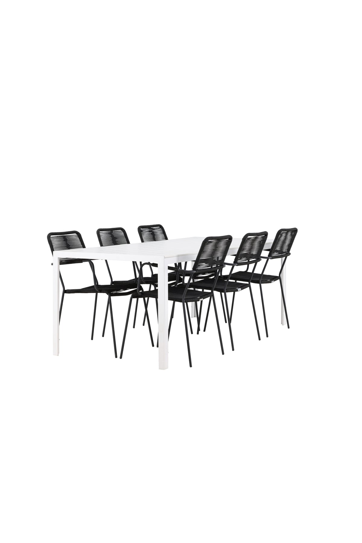 Break Matbord med Lindos Stolarna – Aluminium