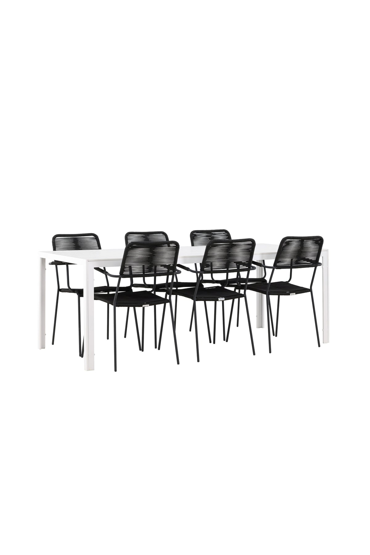 Break Matbord med Lindos Stolarna – Aluminium