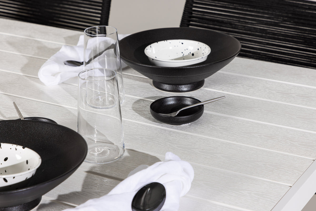 Break Matbord med Lindos Stolarna – Aluminium