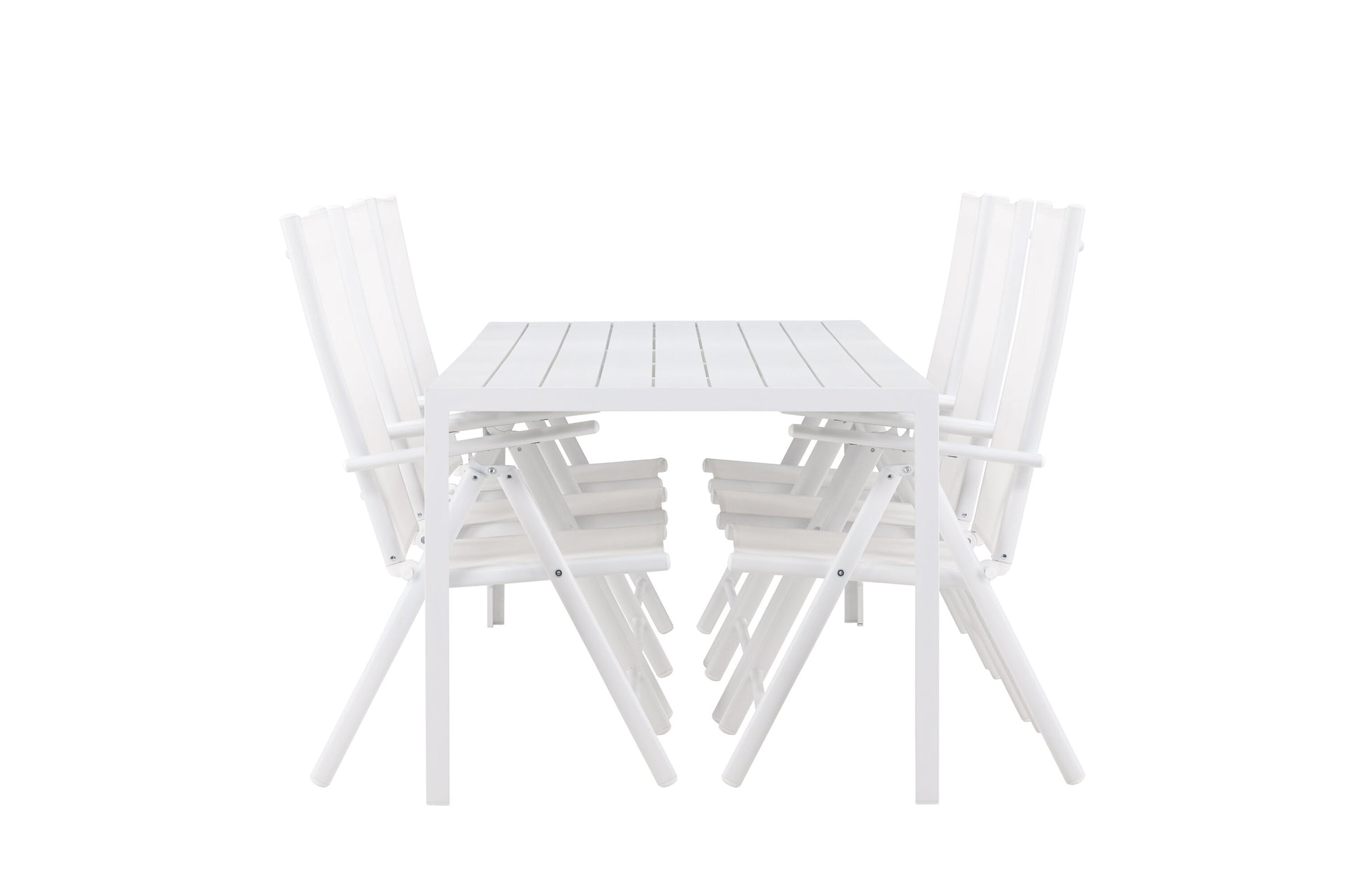 Break Matbord med Break Stolarna – Aluminium