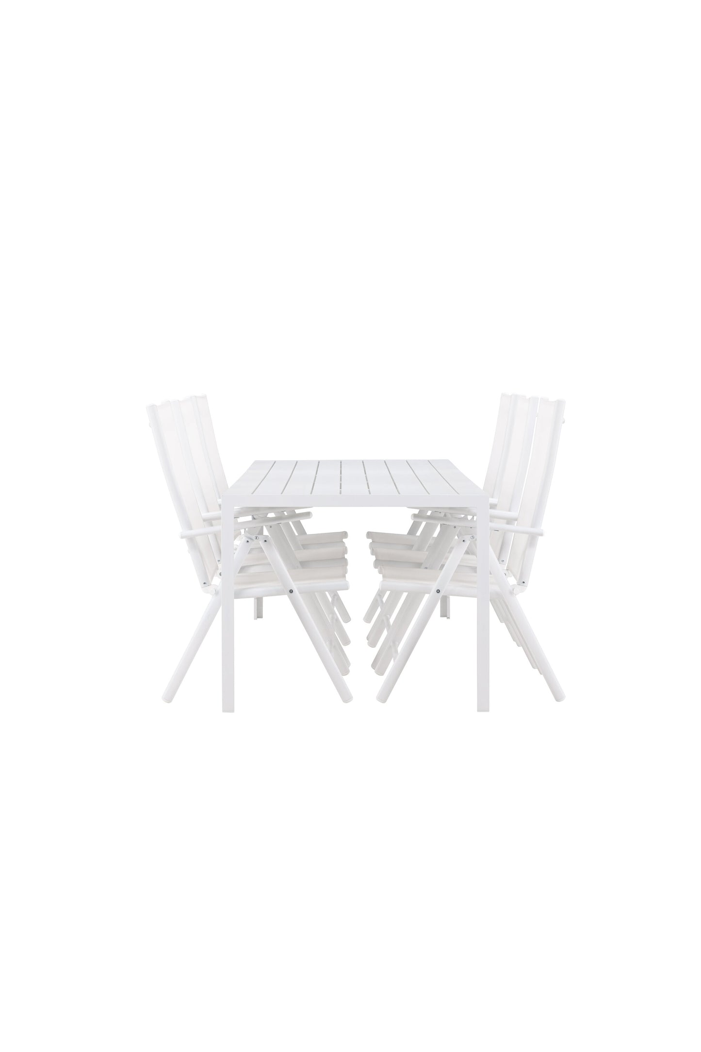 Break Matbord med Break Stolarna – Aluminium