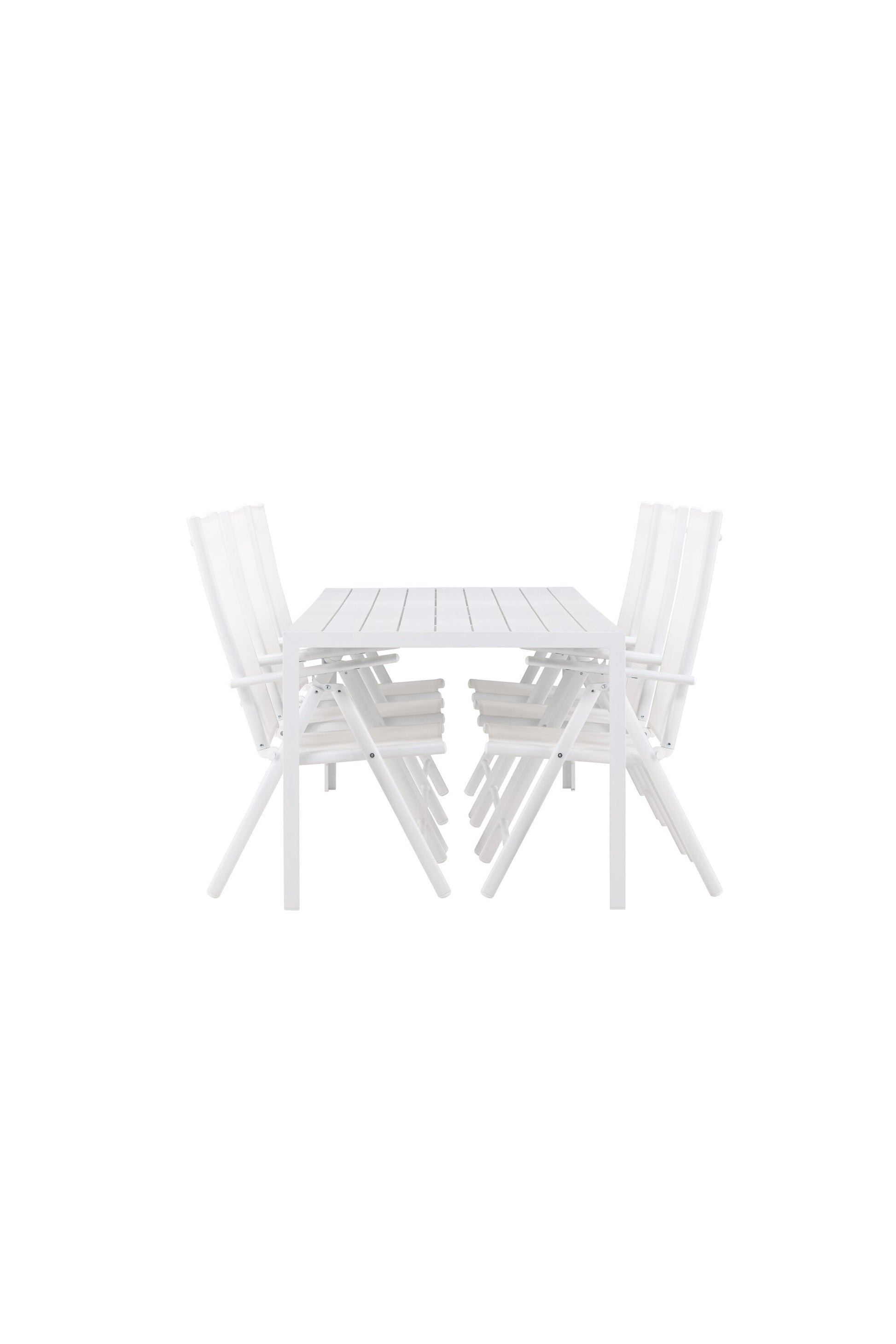 Break Matbord med Break Stolarna – Aluminium