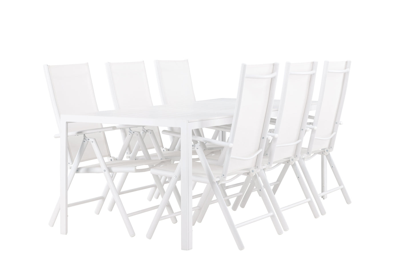 Break Matbord med Break Stolarna – Aluminium
