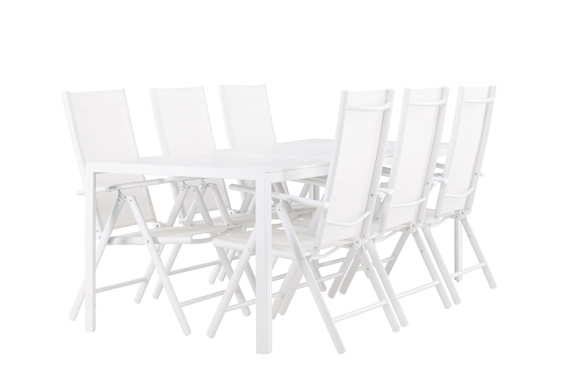 Break Matbord med Break Stolarna – Aluminium