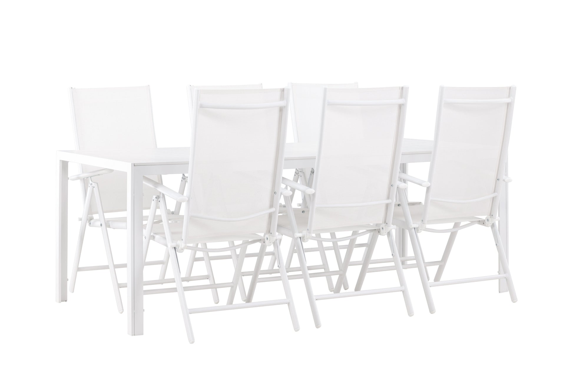Break Matbord med Break Stolarna – Aluminium