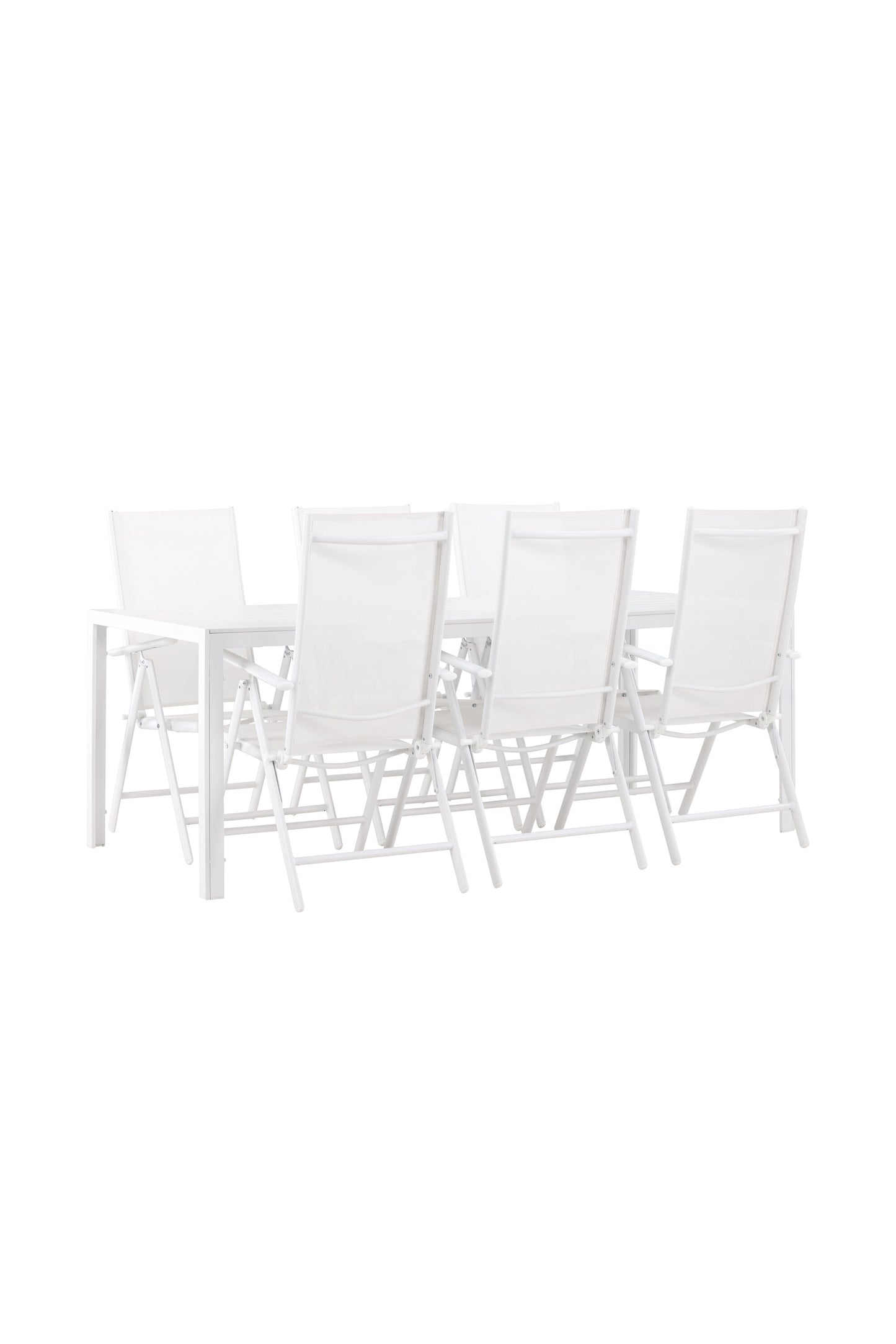 Break Matbord med Break Stolarna – Aluminium