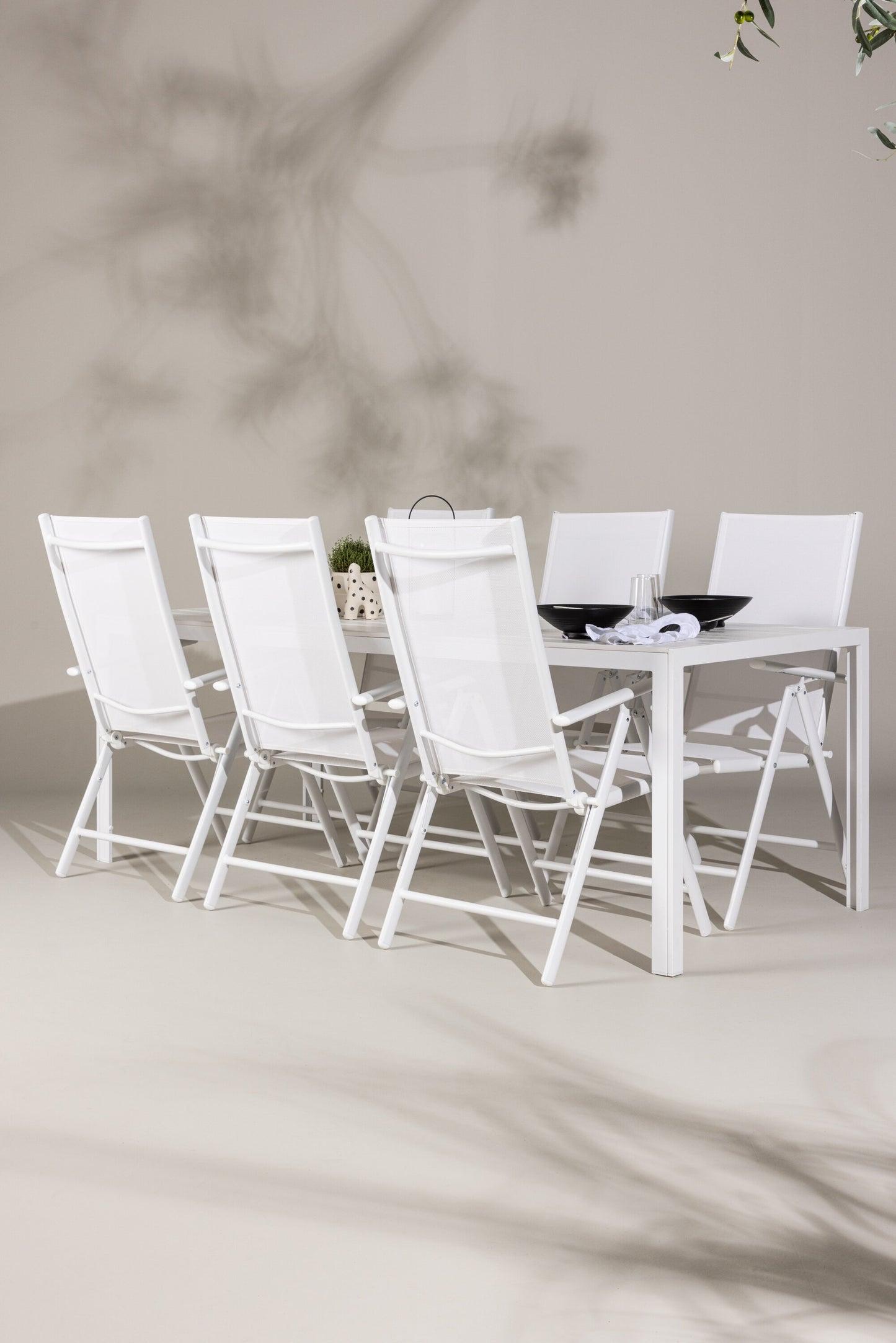Break Matbord med Break Stolarna – Aluminium