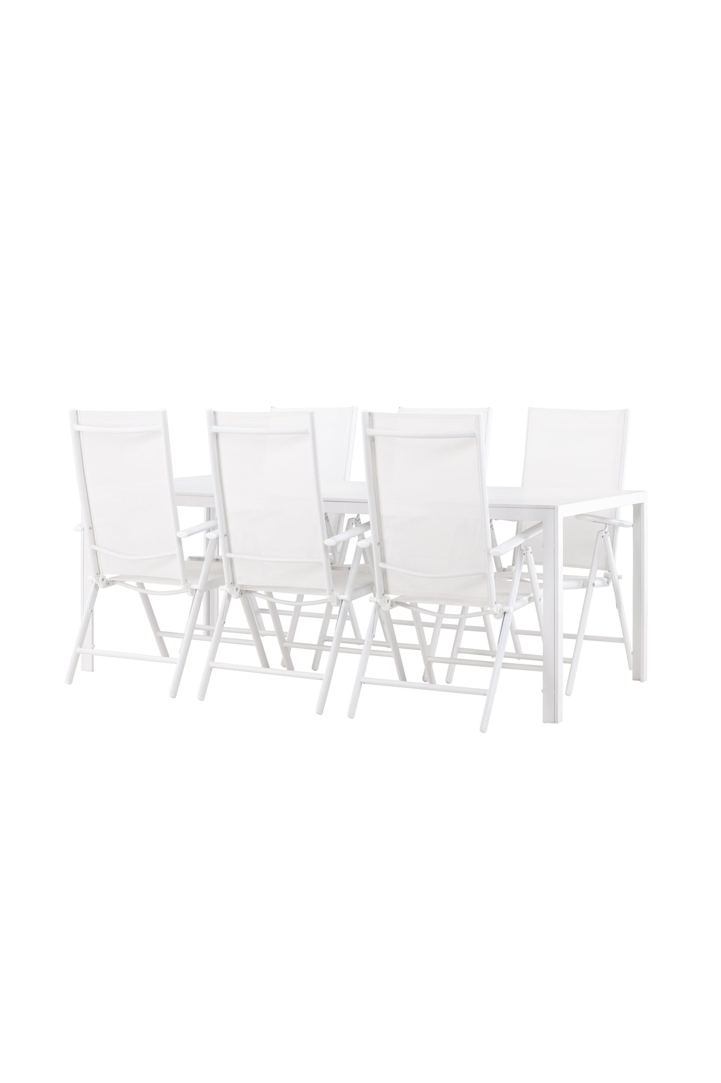 Break Matbord med Break Stolarna – Aluminium
