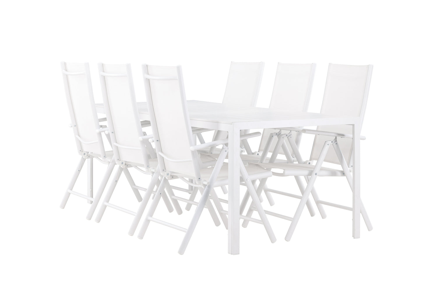 Break Matbord med Break Stolarna – Aluminium
