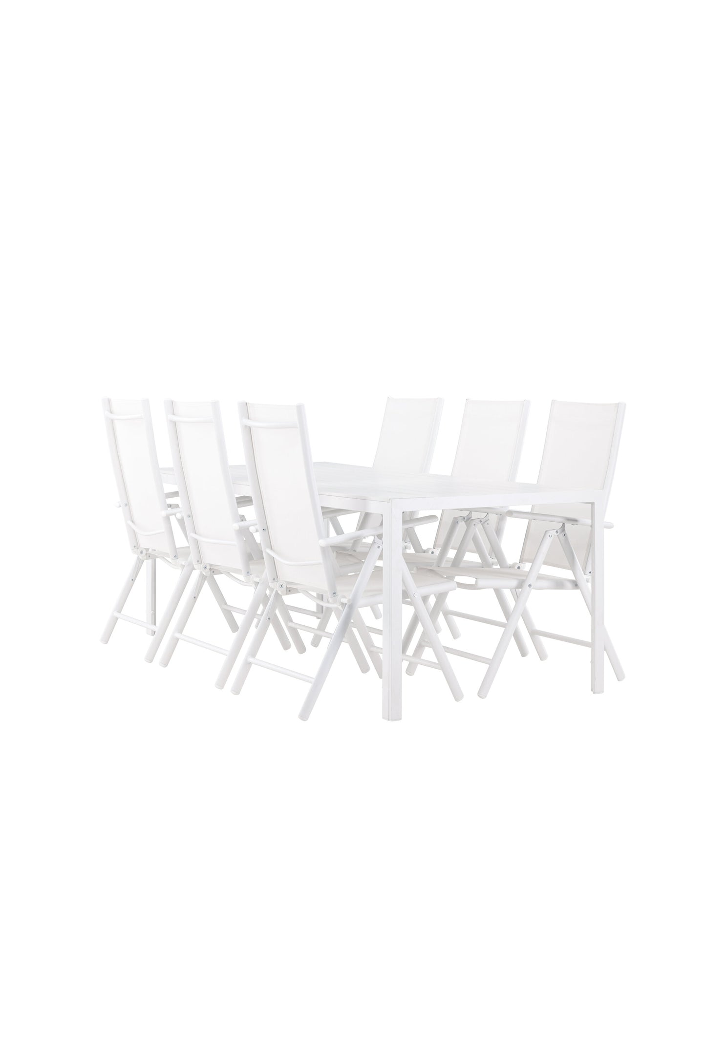 Break Matbord med Break Stolarna – Aluminium