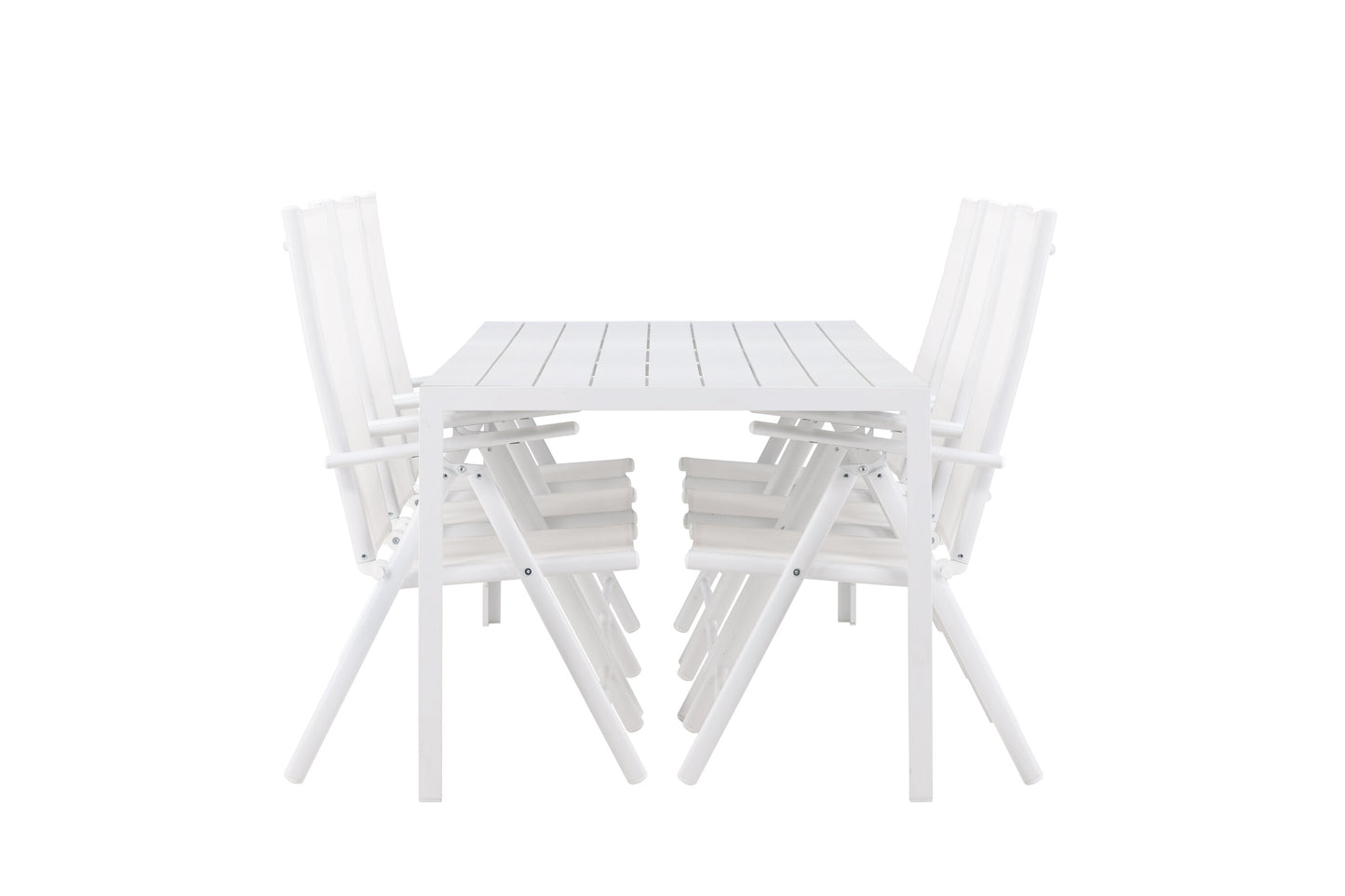 Break Matbord med Break Stolarna – Aluminium