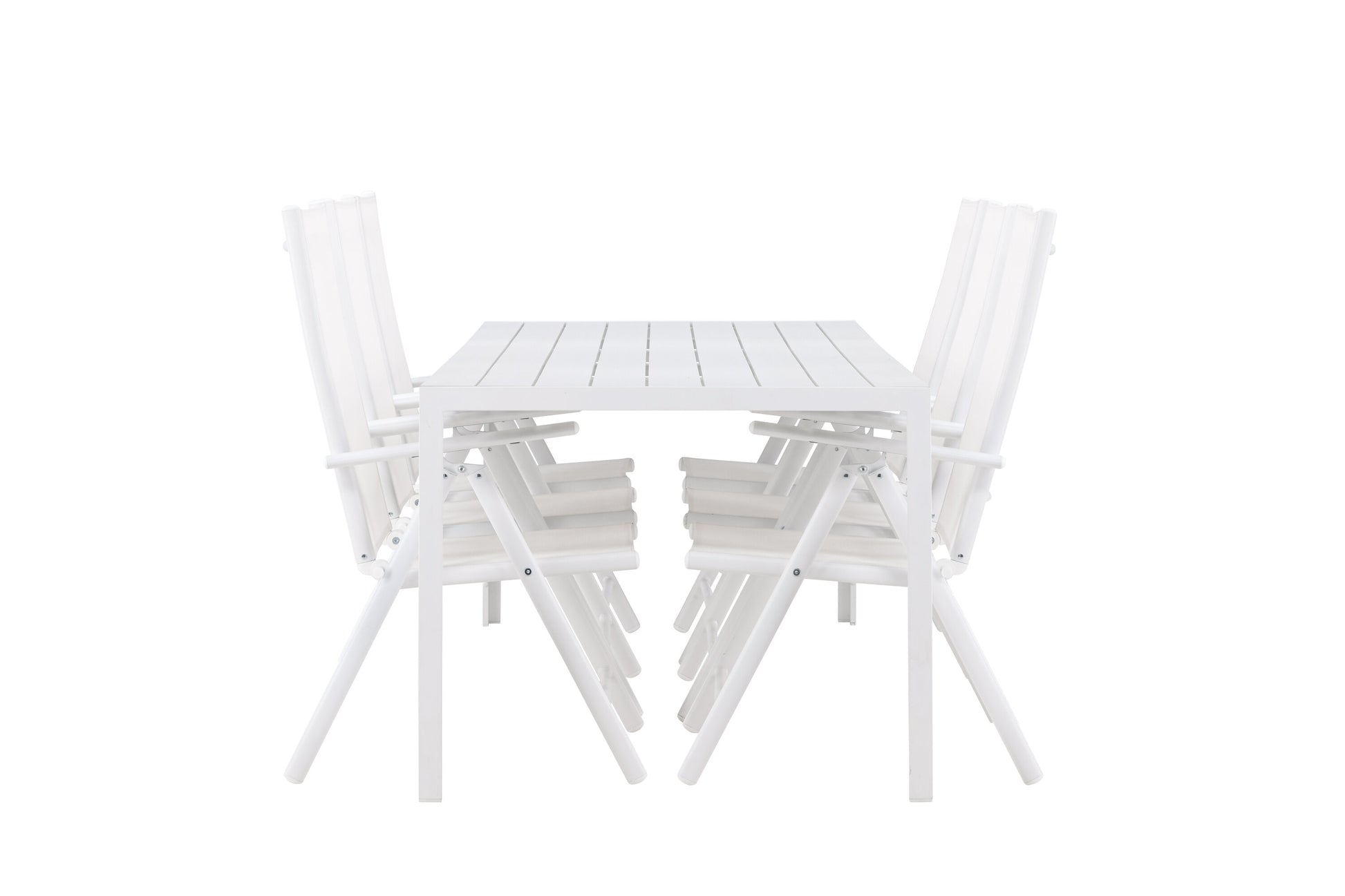 Break Matbord med Break Stolarna – Aluminium