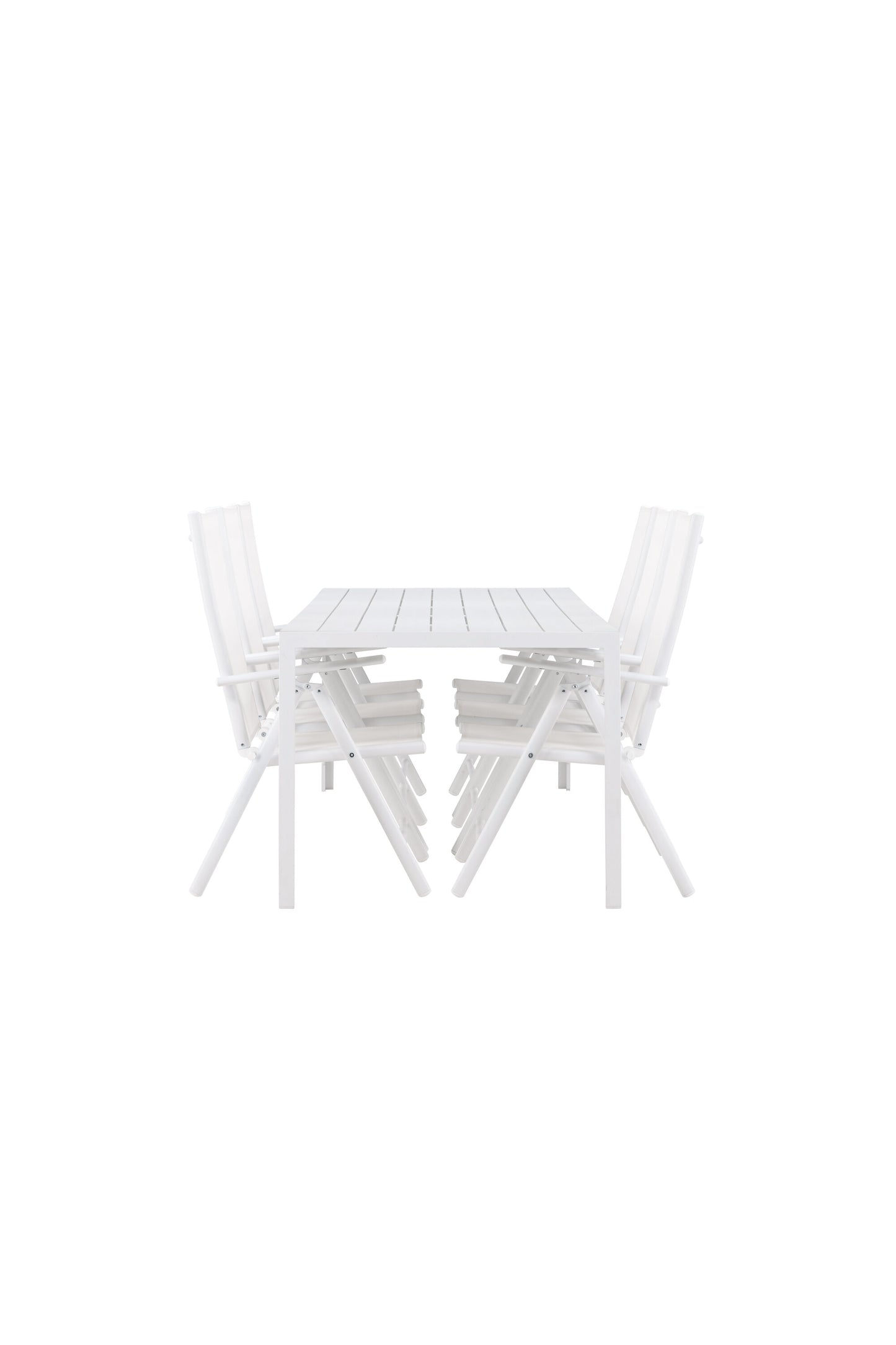 Break Matbord med Break Stolarna – Aluminium