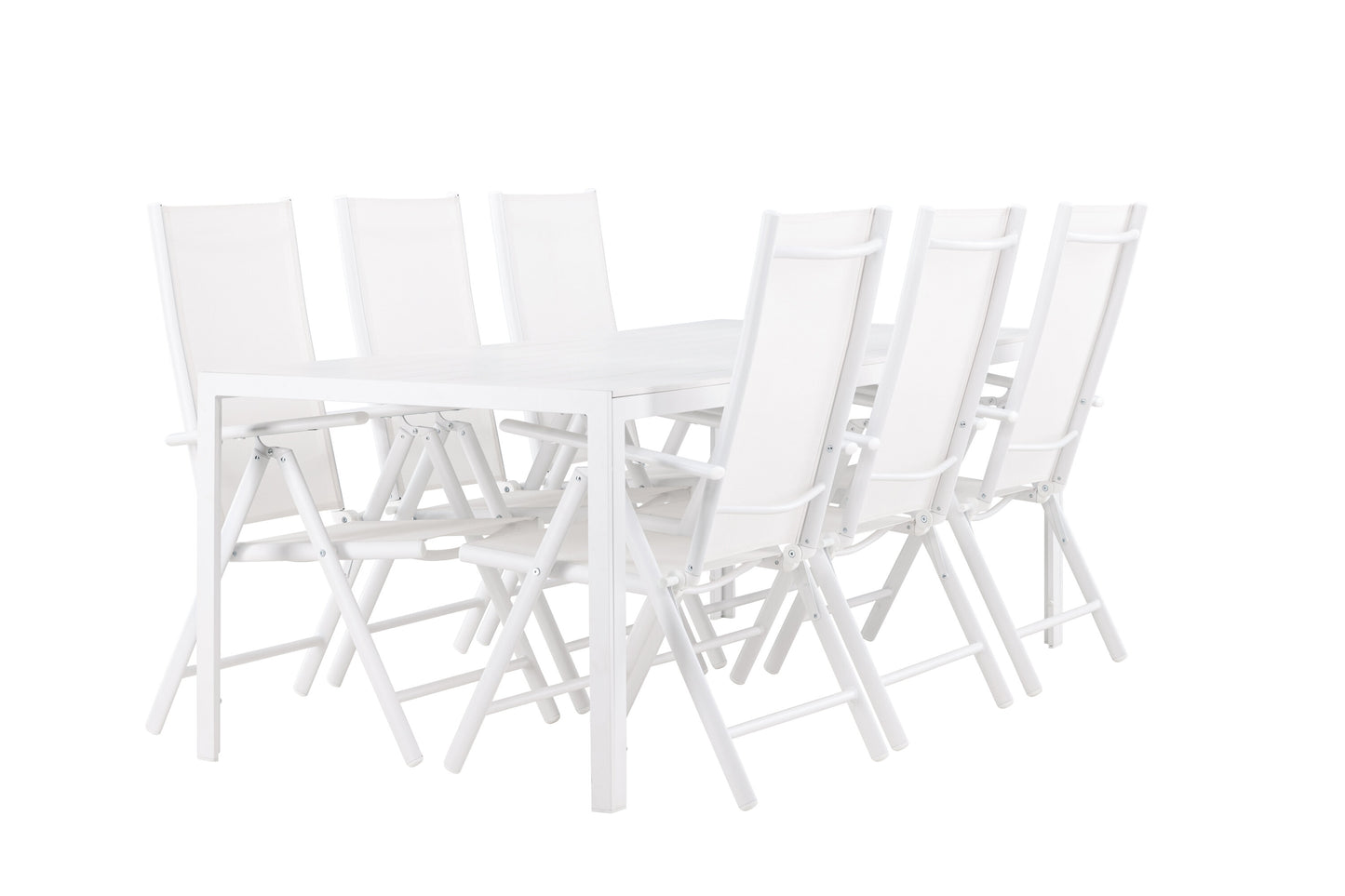 Break Matbord med Break Stolarna – Aluminium