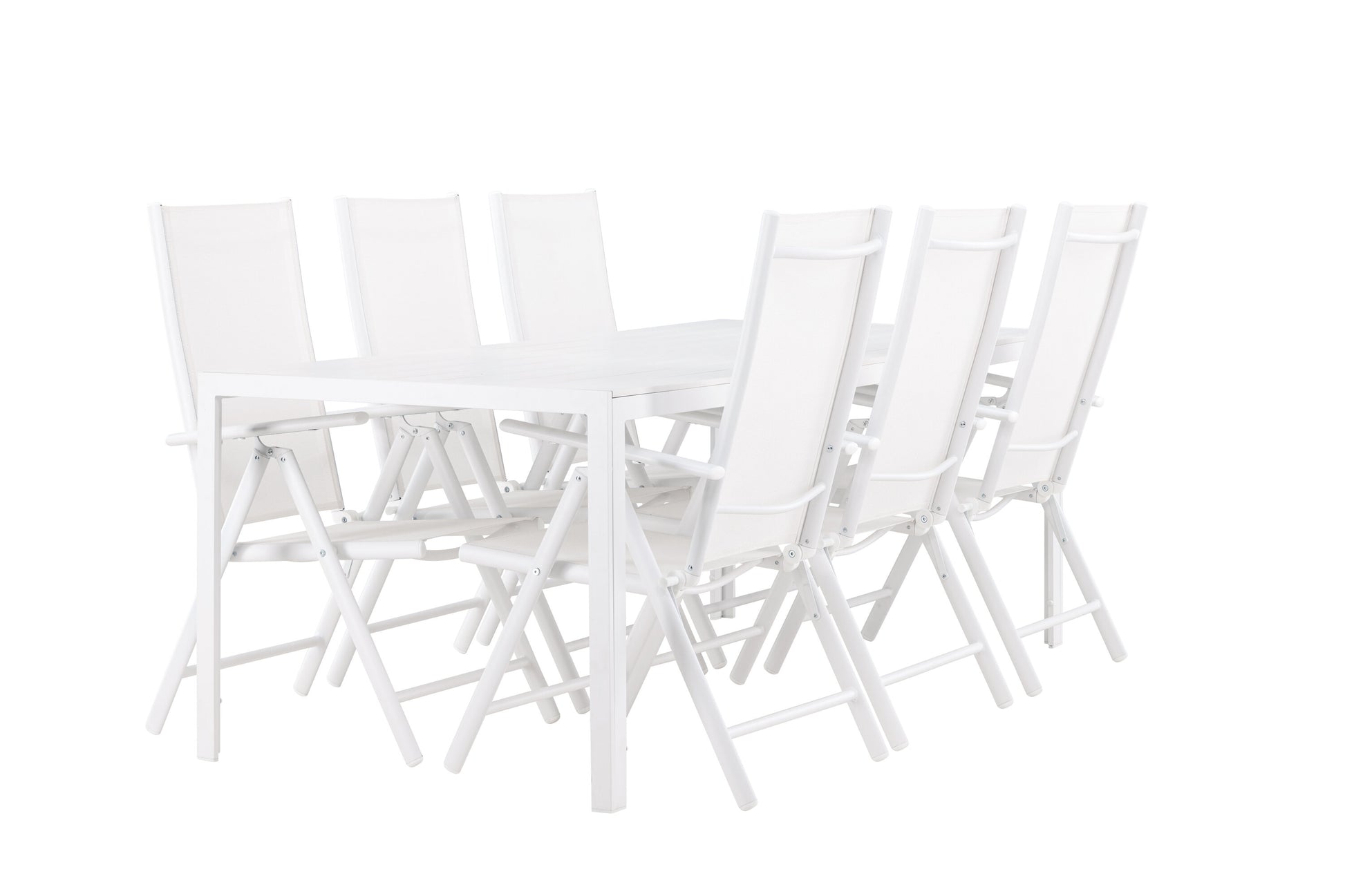 Break Matbord med Break Stolarna – Aluminium