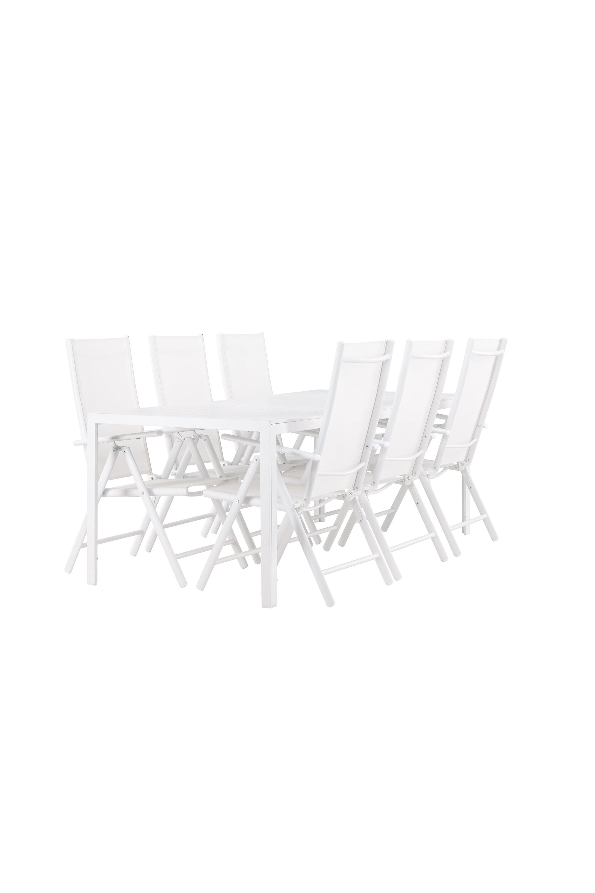 Break Matbord med Break Stolarna – Aluminium