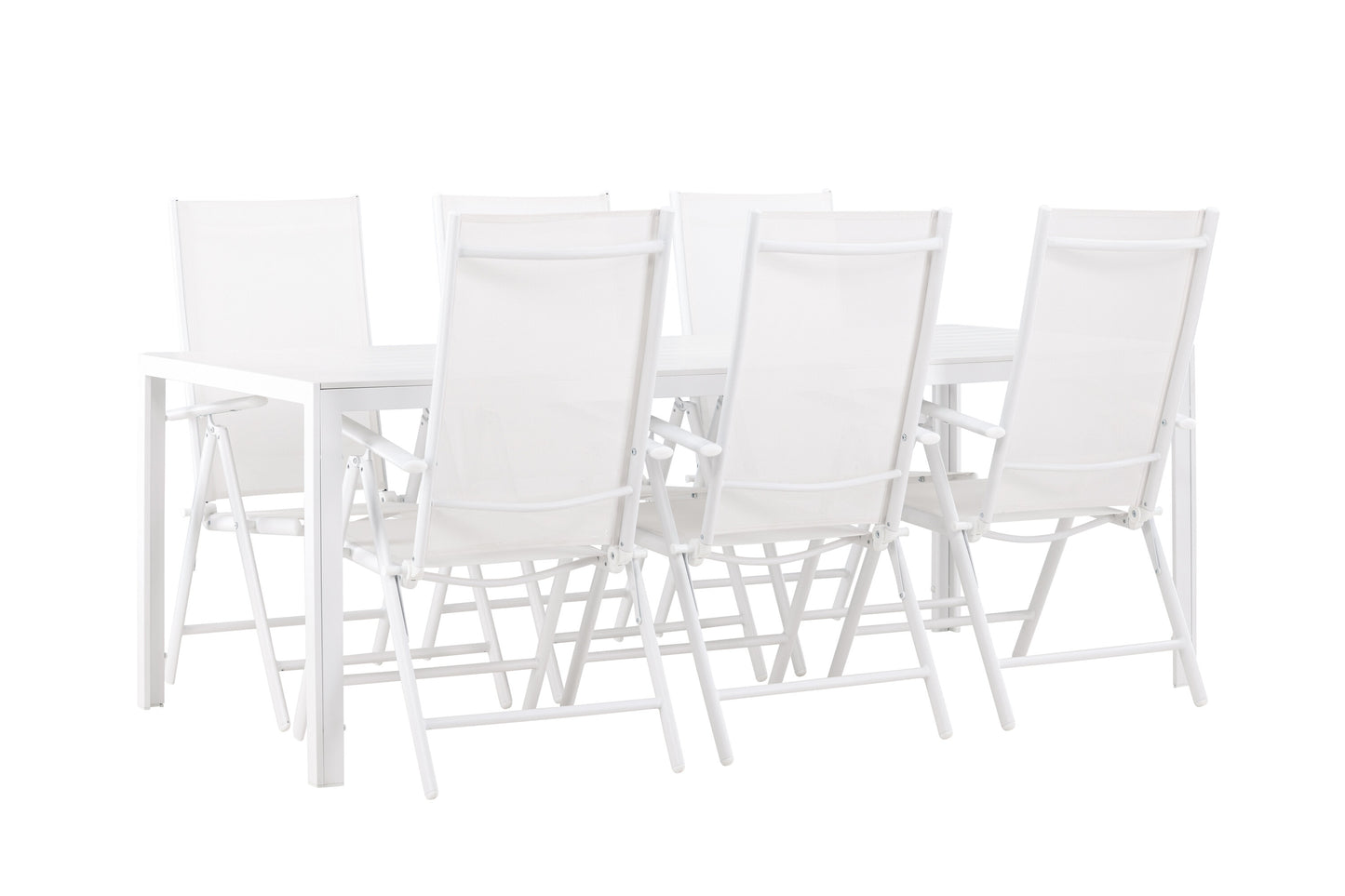 Break Matbord med Break Stolarna – Aluminium
