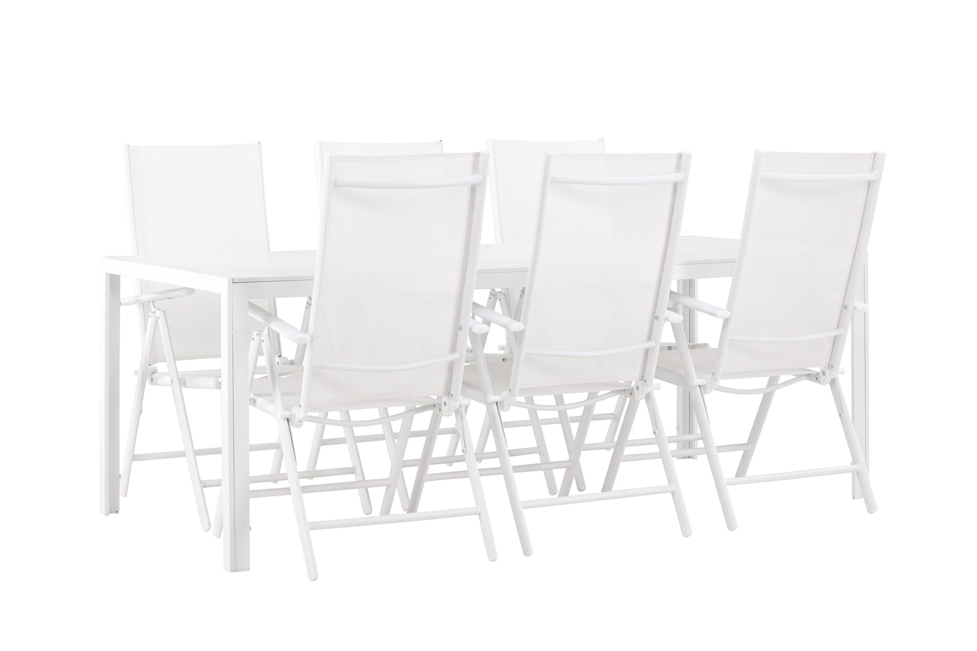 Break Matbord med Break Stolarna – Aluminium