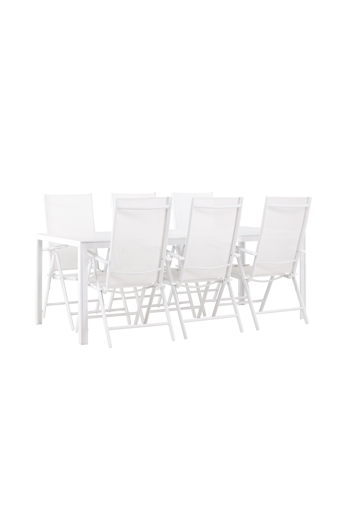 Break Matbord med Break Stolarna – Aluminium