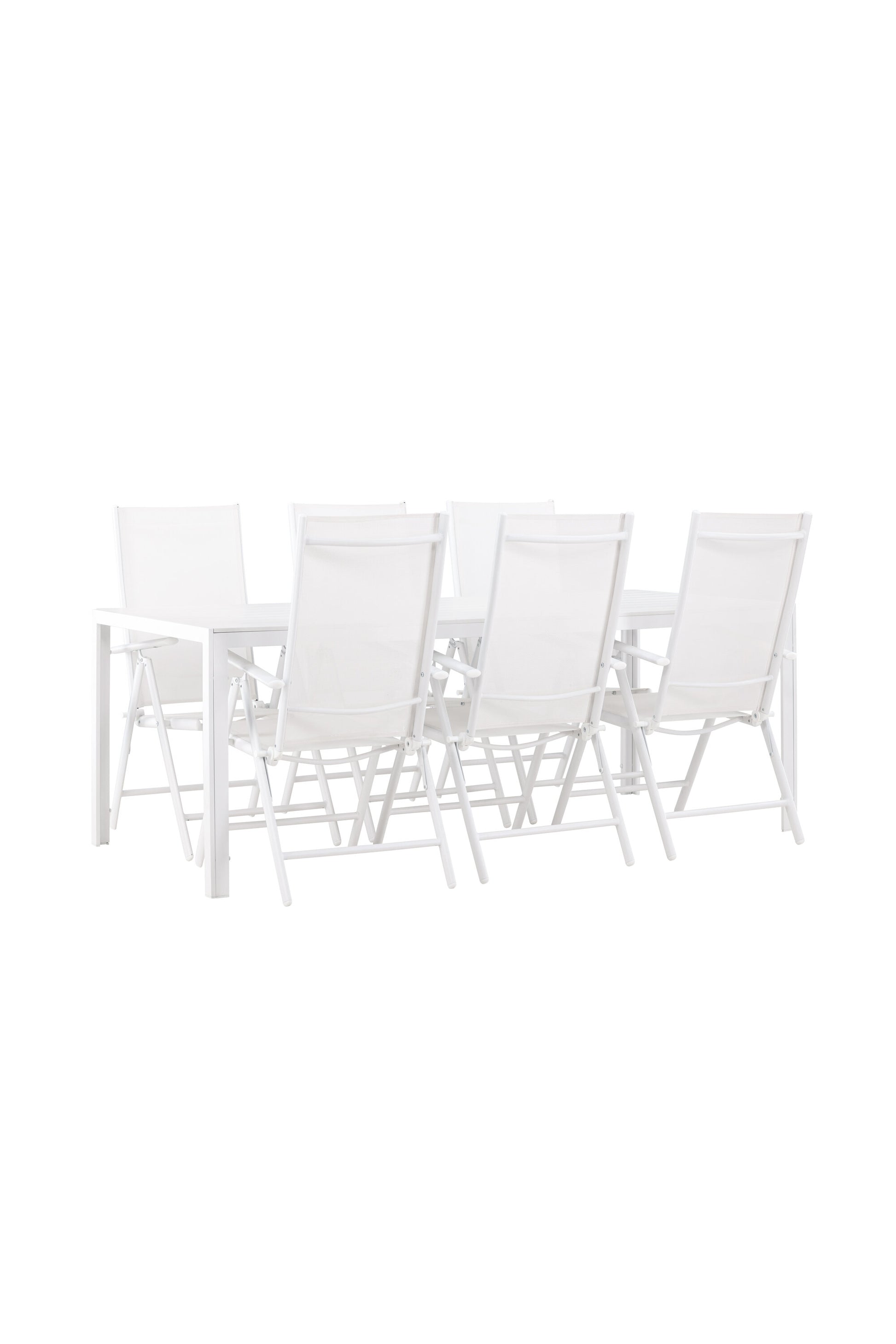 Break Matbord med Break Stolarna – Aluminium
