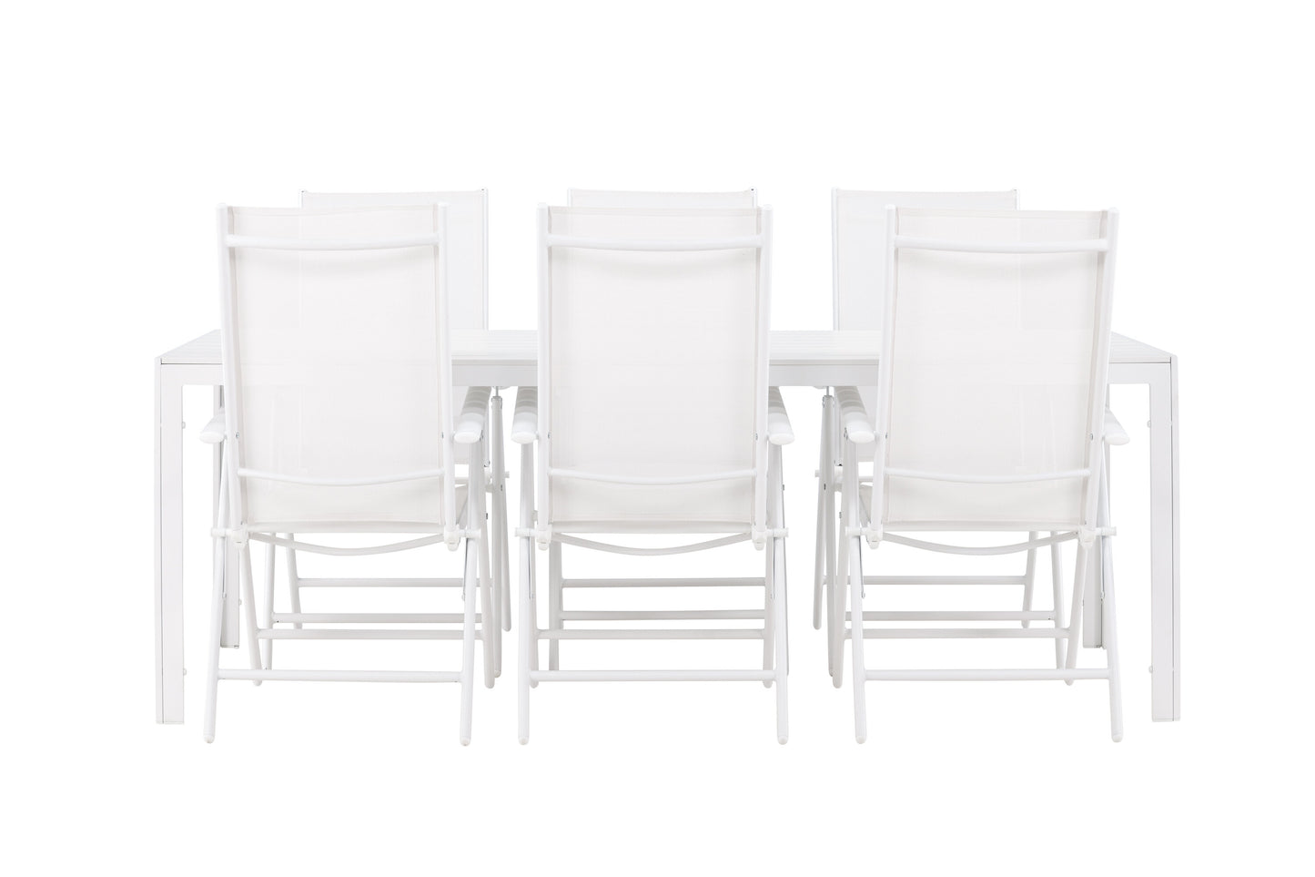 Break Matbord med Break Stolarna – Aluminium