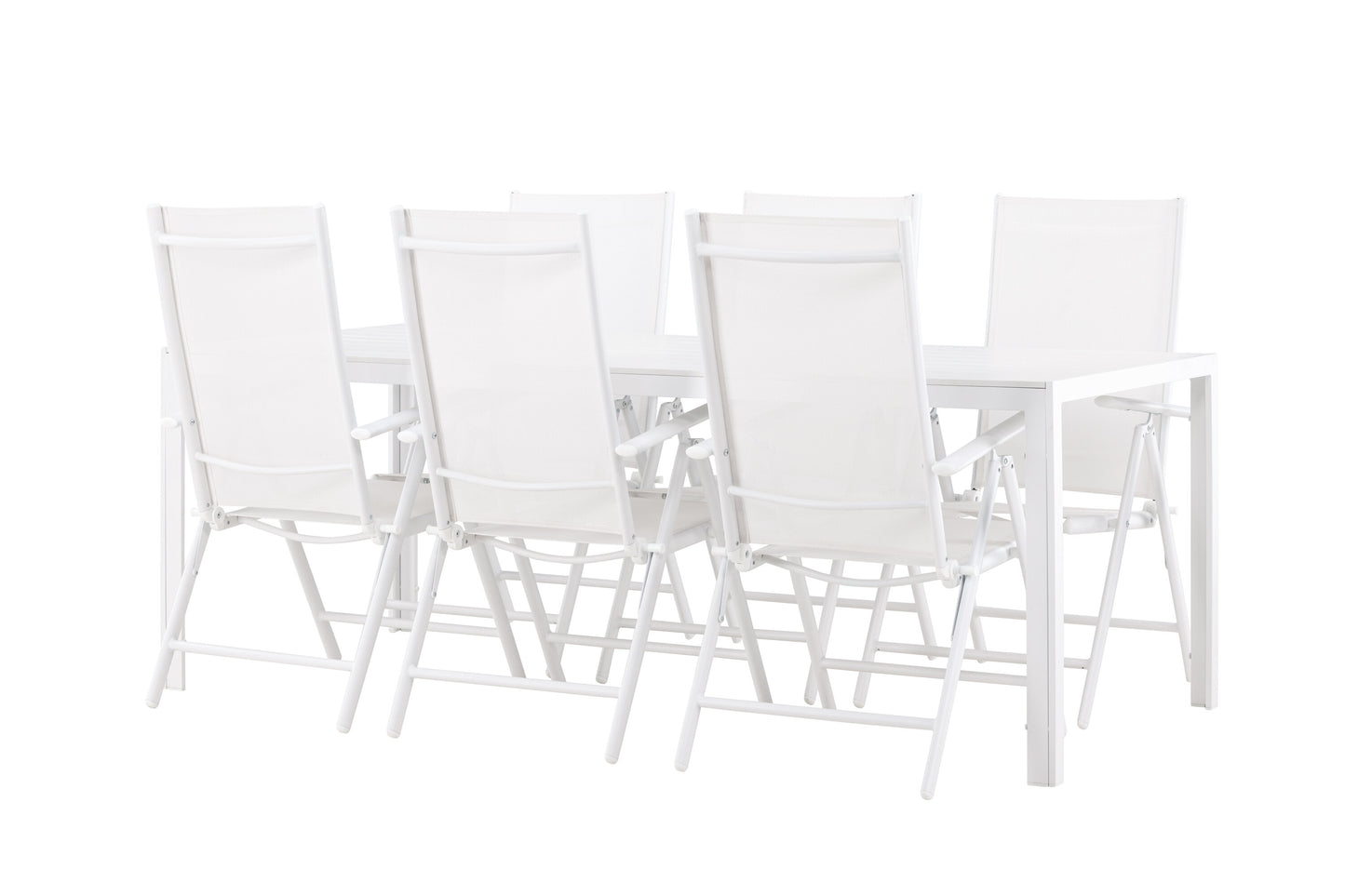 Break Matbord med Break Stolarna – Aluminium